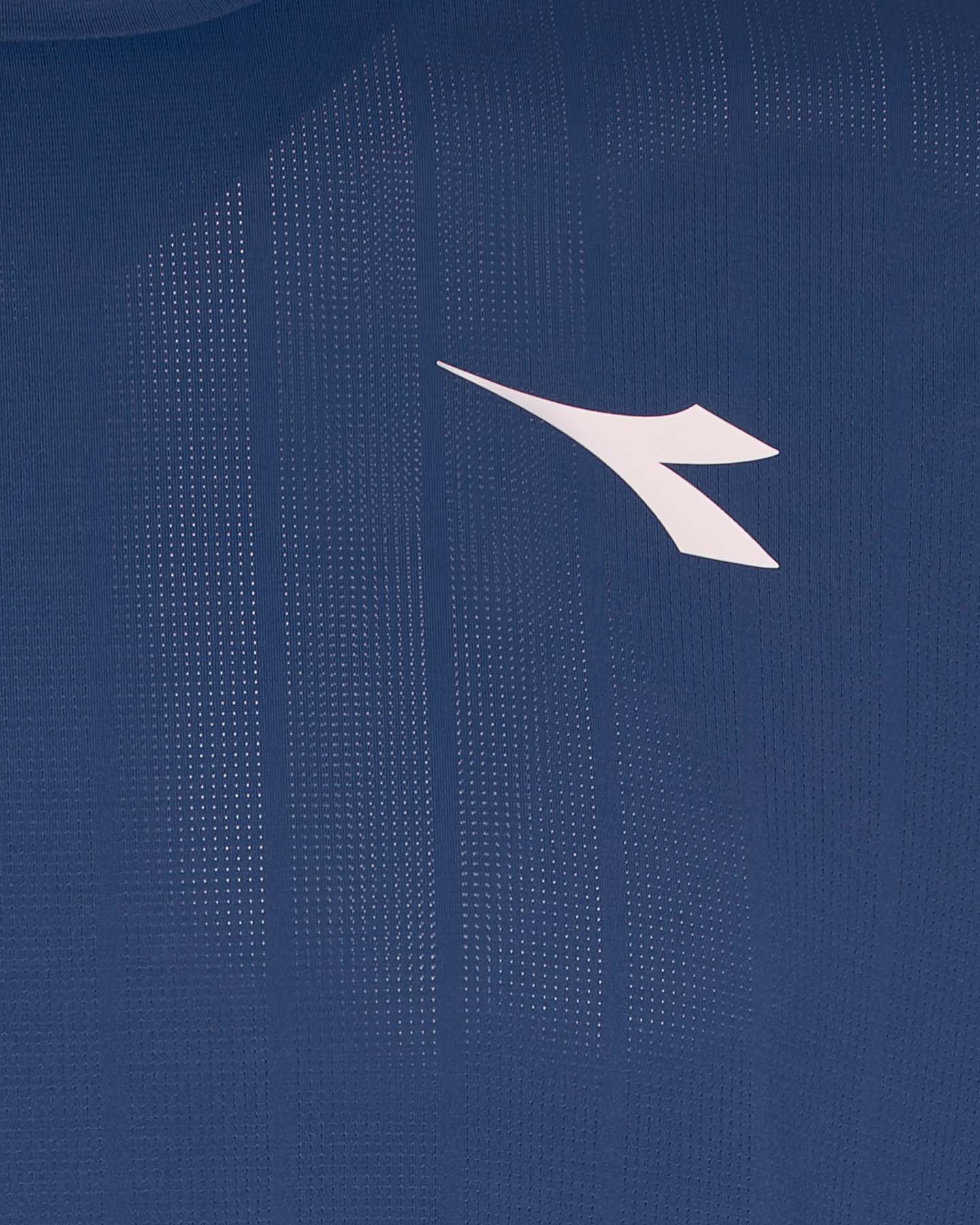 T-shirt tennis DIADORA ICON M - Blu - 2 | Cisalfa Sport