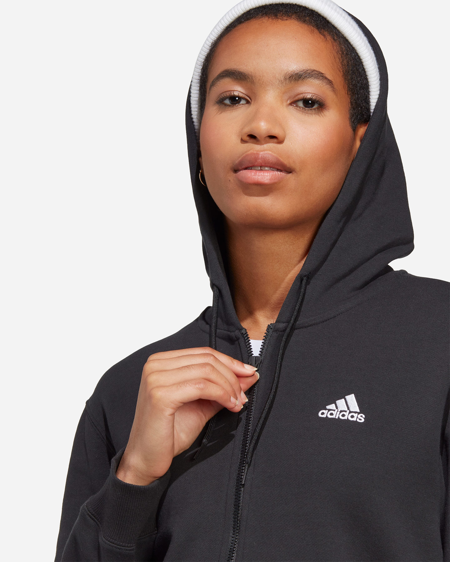 Felpa ADIDAS LOGO LINEAR W - Nero - 4 | Cisalfa Sport