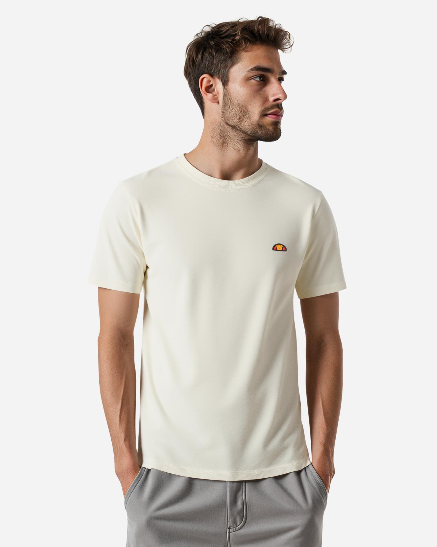 T-shirt ELLESSE CLASSIC PATCH M - Bianco - 3 | Cisalfa Sport