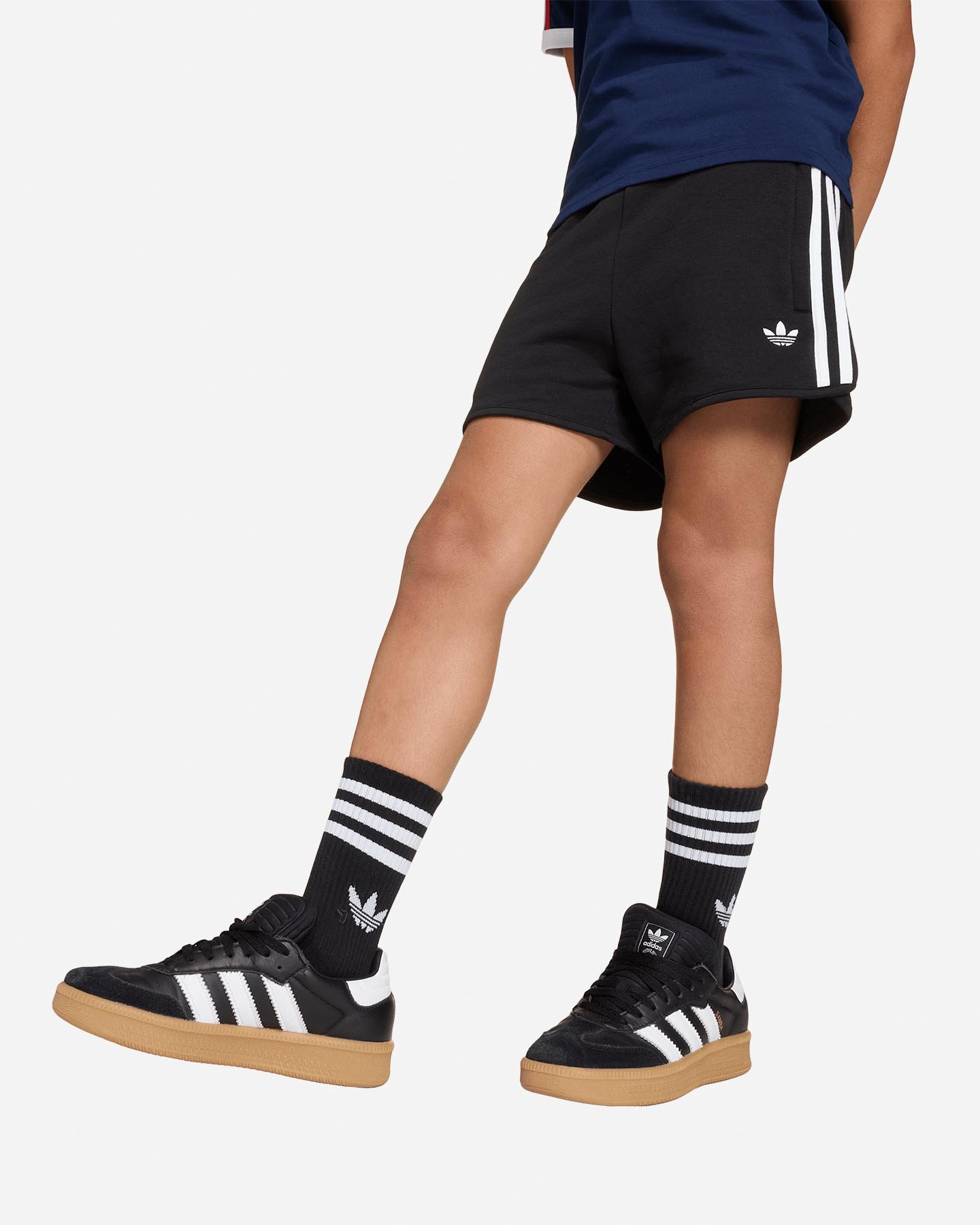 Pantaloncini ADIDAS 3STRIPES JR - Nero - 2 | Cisalfa Sport