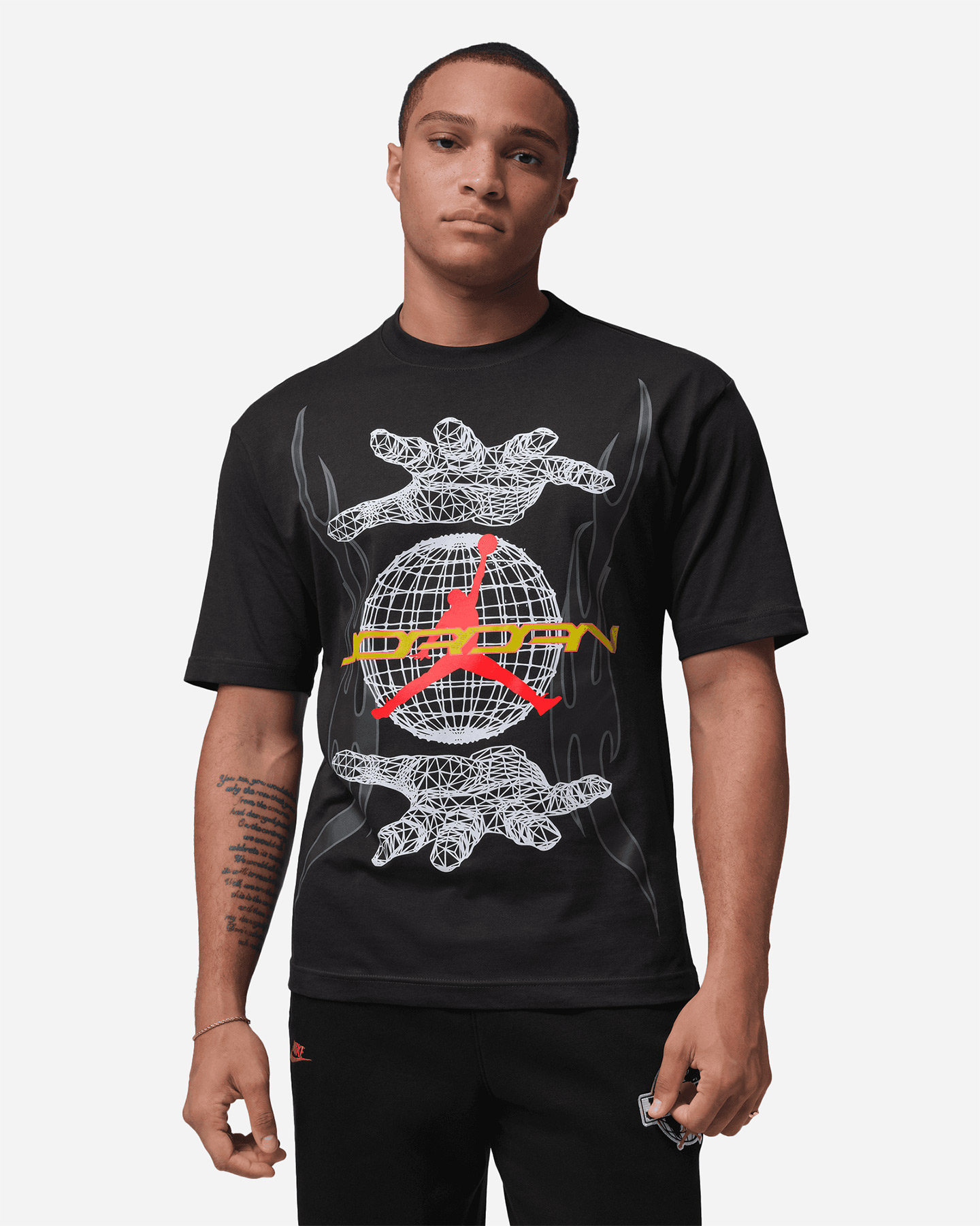 T-shirt NIKE JORDAN HANDS PRINT GFX M - Nero - 0 | Cisalfa Sport