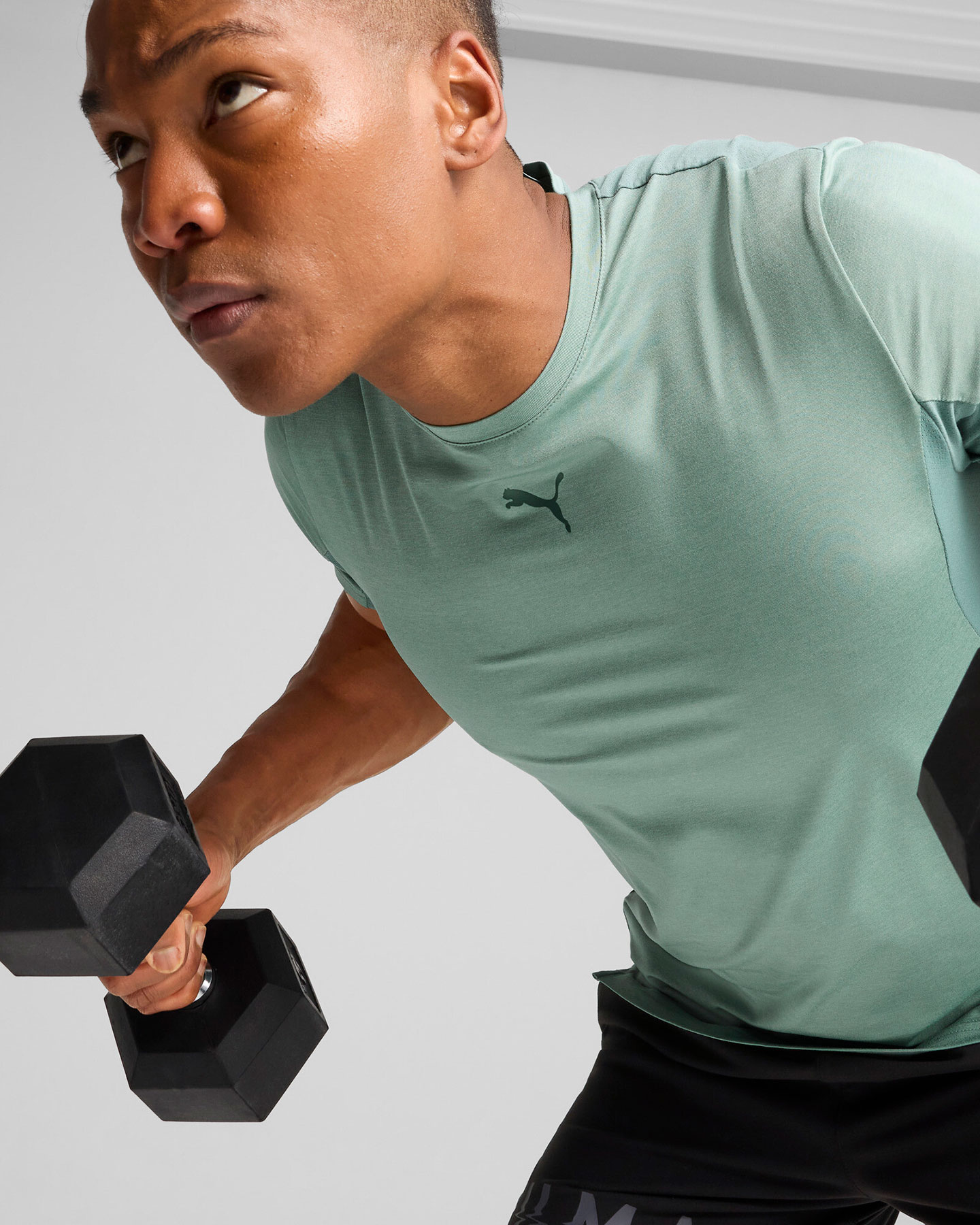 T-shirt training PUMA CLOUDSPUN M - Verde - 3 | Cisalfa Sport