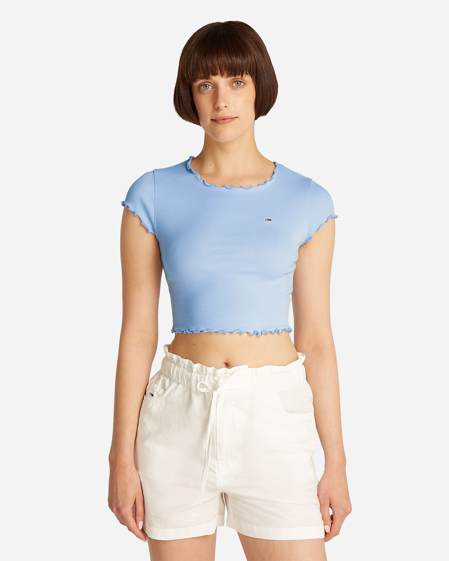 T-shirt TOMMY HILFIGER SLIM BABYLOCK W - Azzurro - 2 | Cisalfa Sport