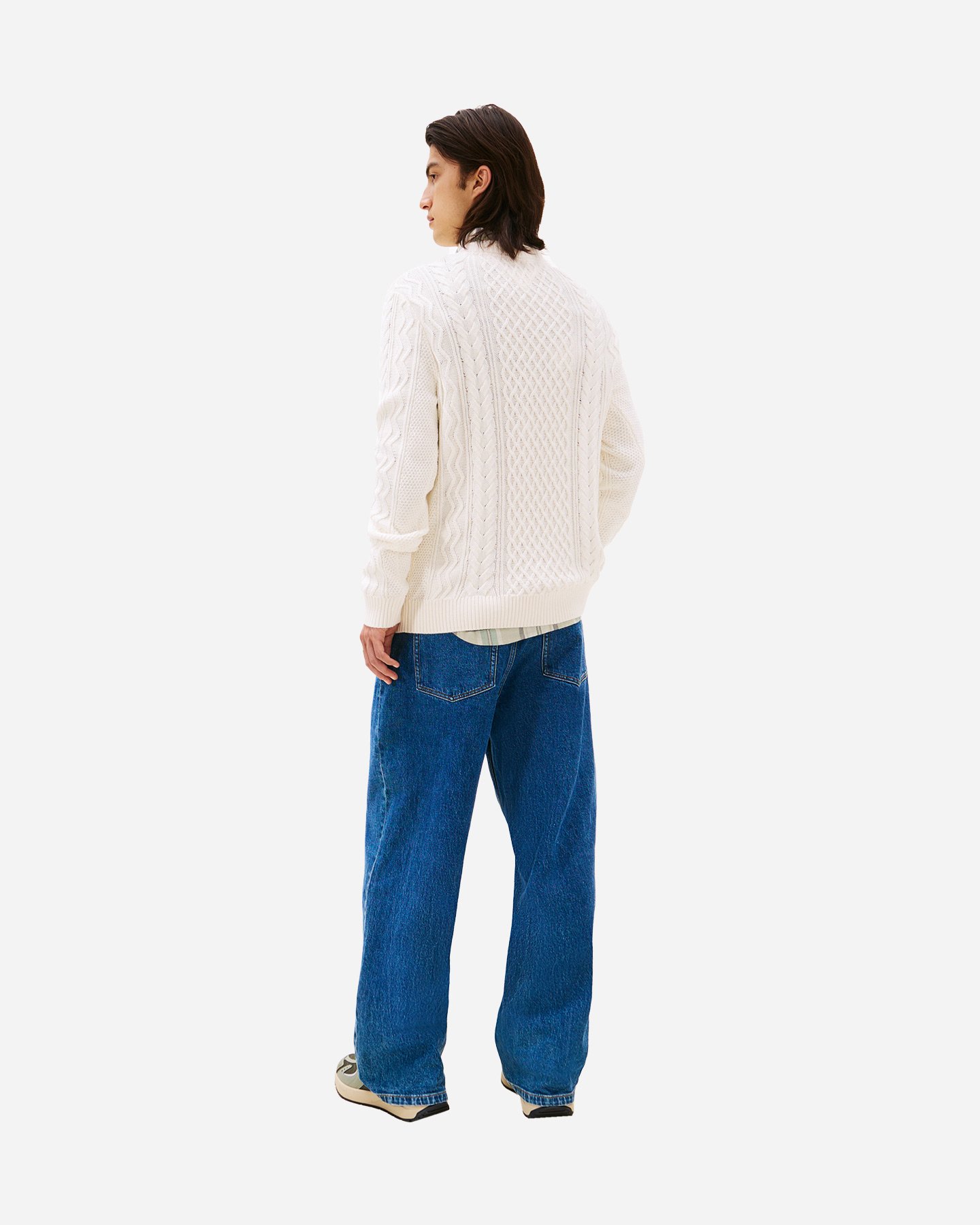 Maglione TOMMY HILFIGER BADGE CABLE M - Bianco - 3 | Cisalfa Sport