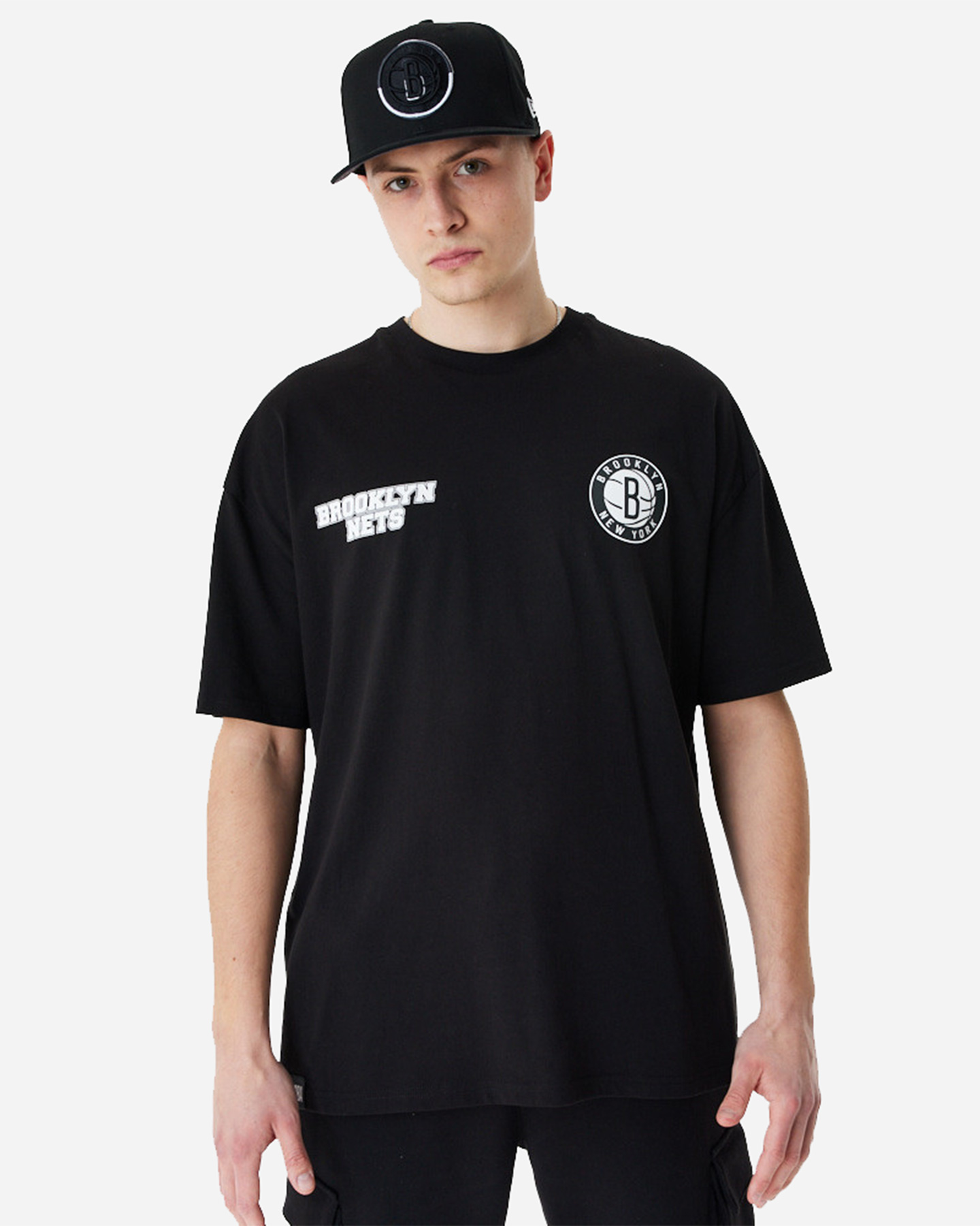 T-shirt NEW ERA LARGE GRAPHIC BP BRKOOKLY NETS M - Nero - 0 | Cisalfa Sport