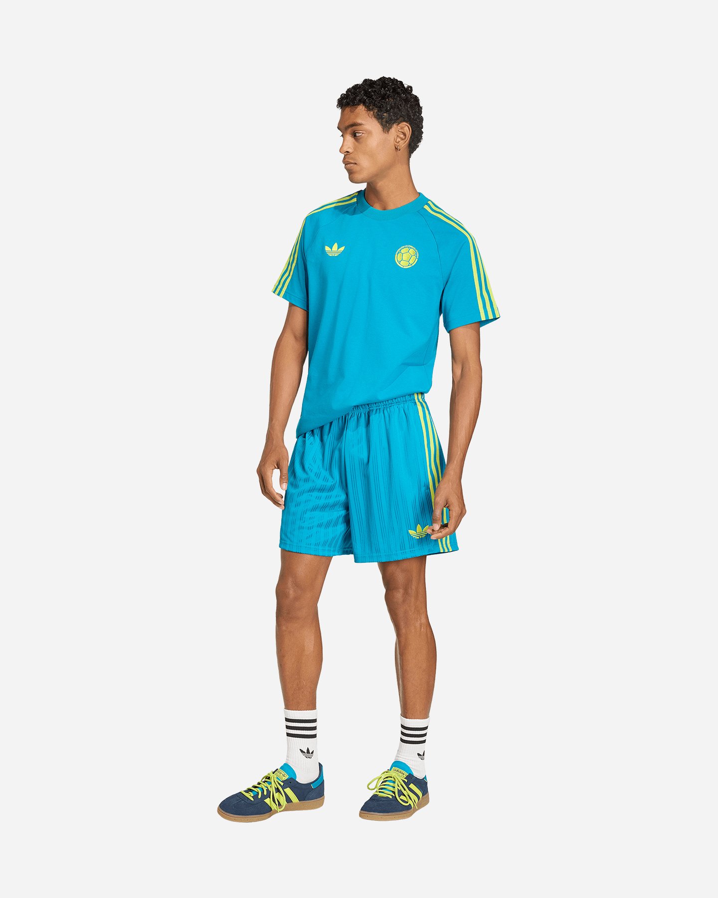 Pantaloncini ADIDAS COLOMBIA ORIGINALS M - Verde - 2 | Cisalfa Sport