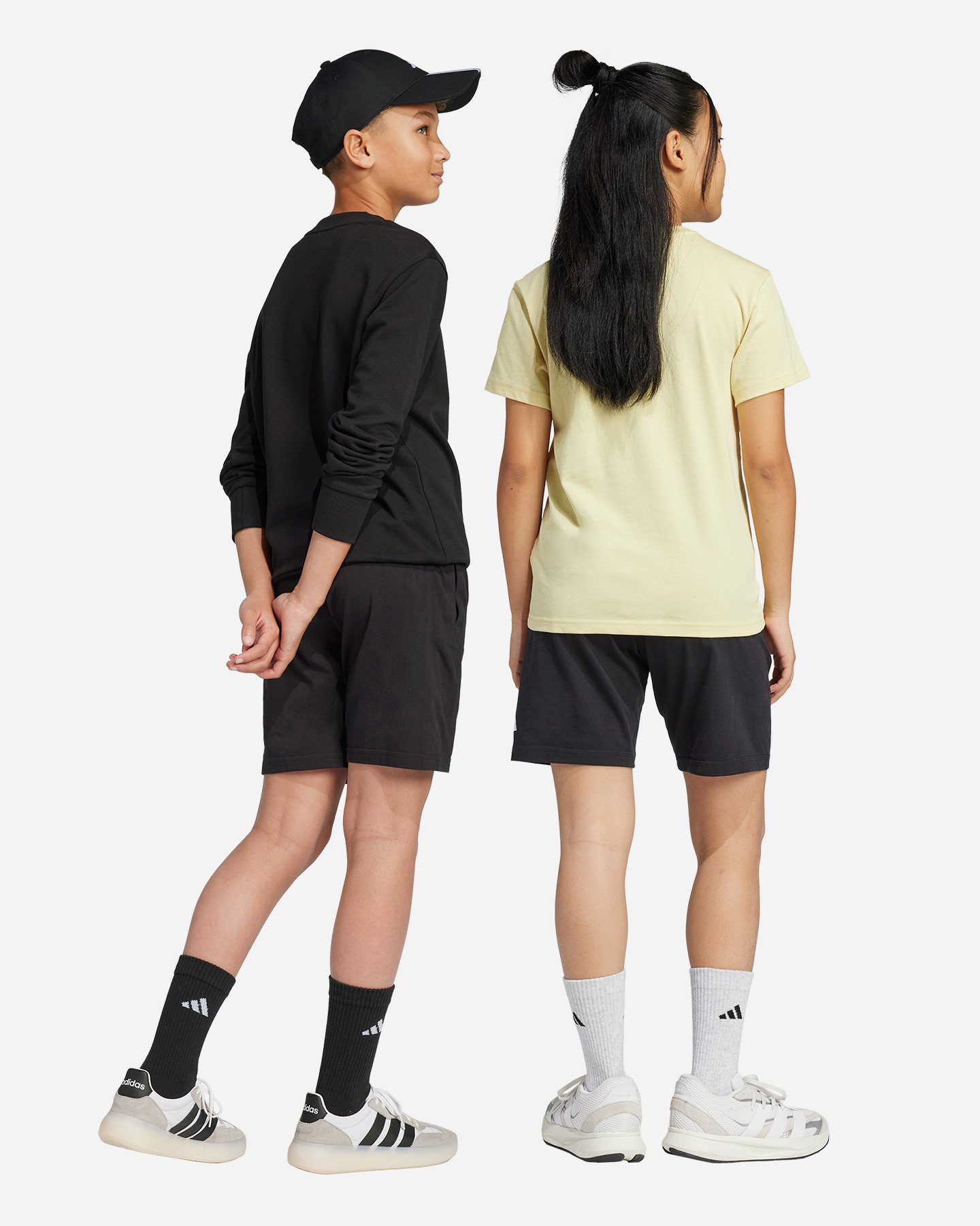 Pantaloncini ADIDAS BIG LOGO JR - Nero - 3 | Cisalfa Sport