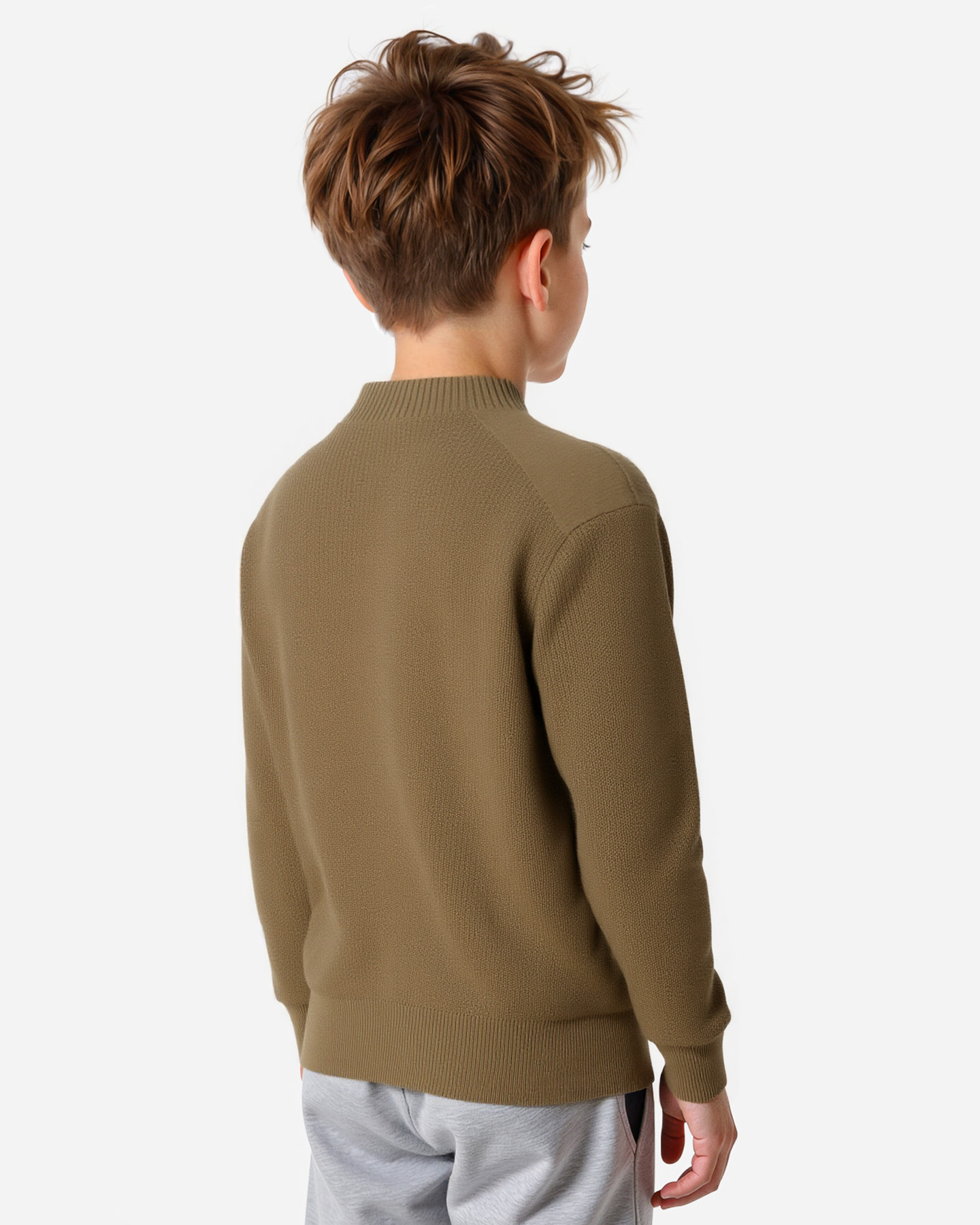 Maglione BEAR ICONIC SMALL LOGO JR - Verde - 4 | Cisalfa Sport