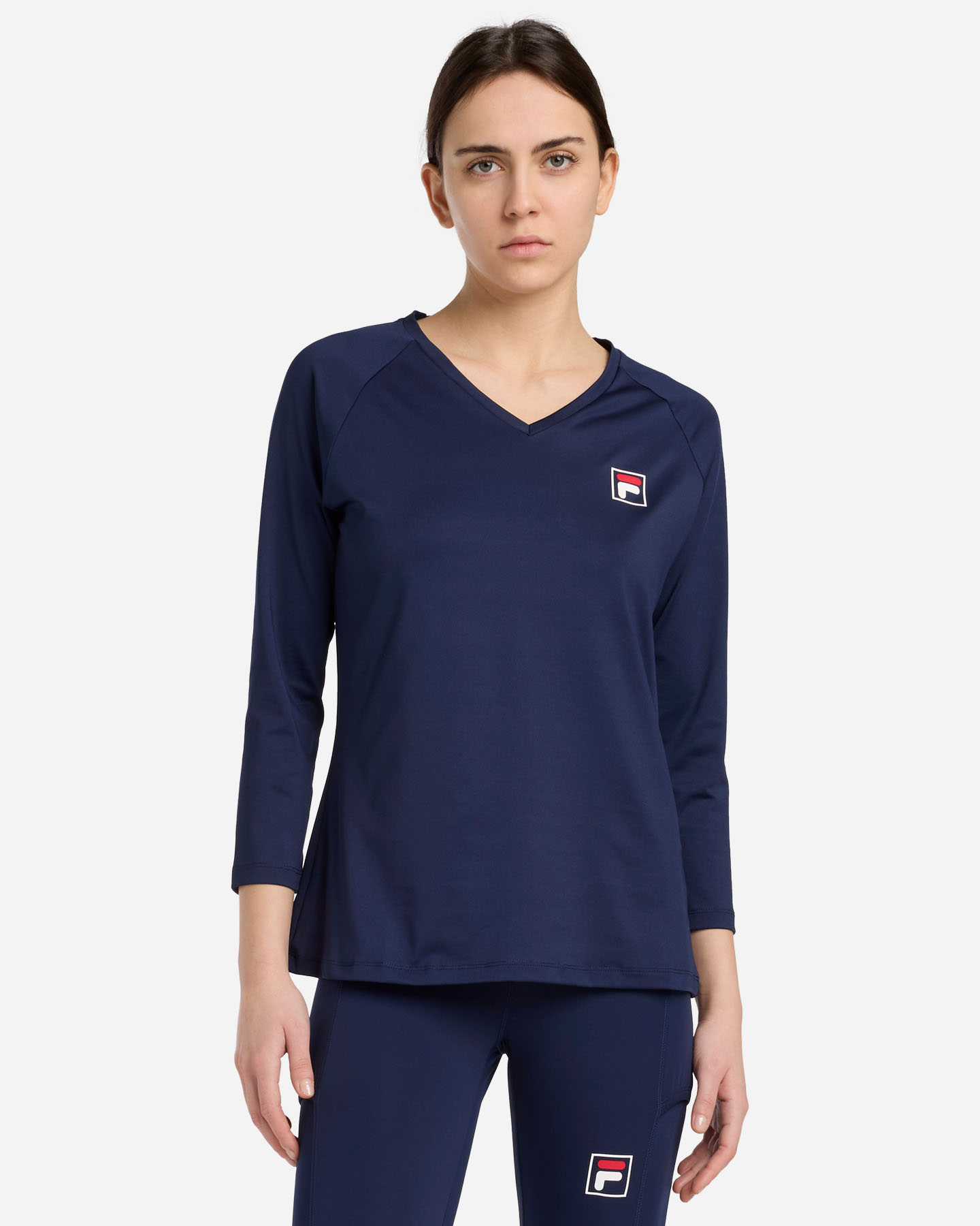 T-shirt tennis FILA COURT LINE W - Blu - 1 | Cisalfa Sport
