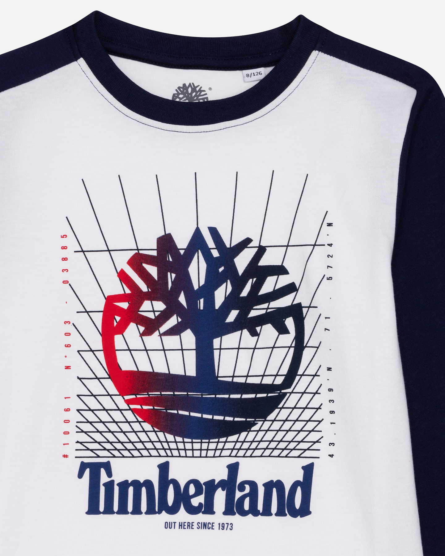 T-shirt TIMBERLAND RAGLAN PLOGO JR - Bianco - 3 | Cisalfa Sport