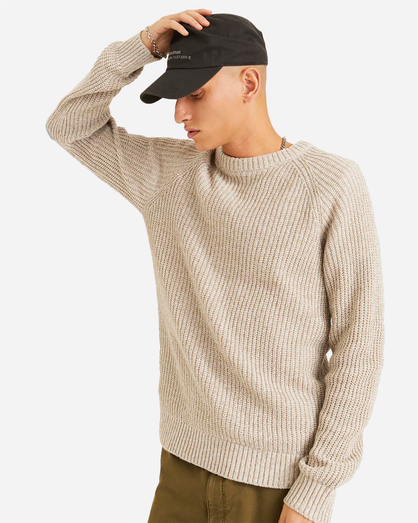 Maglione JACK & JONES SPALLA RAGLAN M - Beige - 4 | Cisalfa Sport