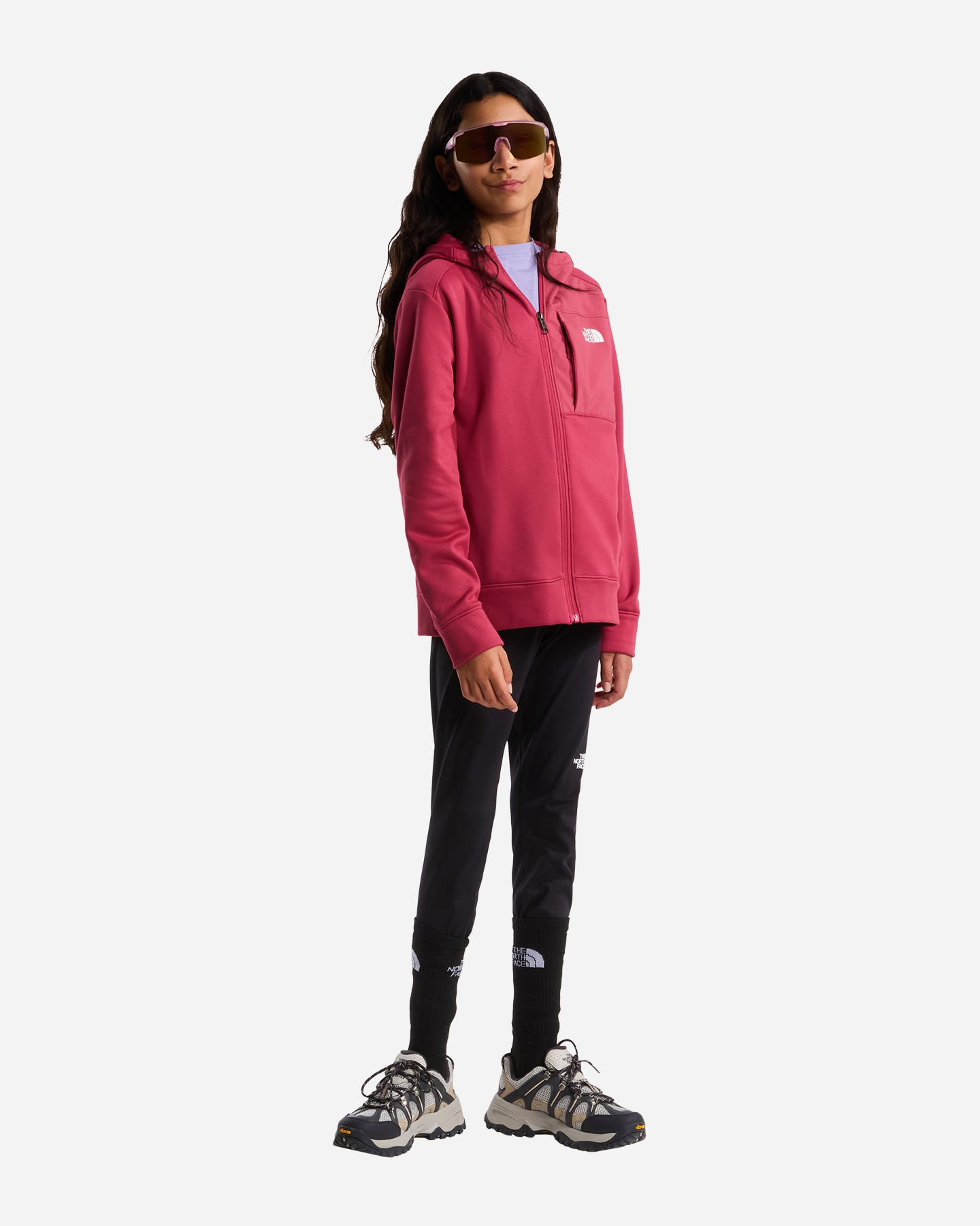 Felpa THE NORTH FACE PERFORMANCE JR - Fucsia - 5 | Cisalfa Sport