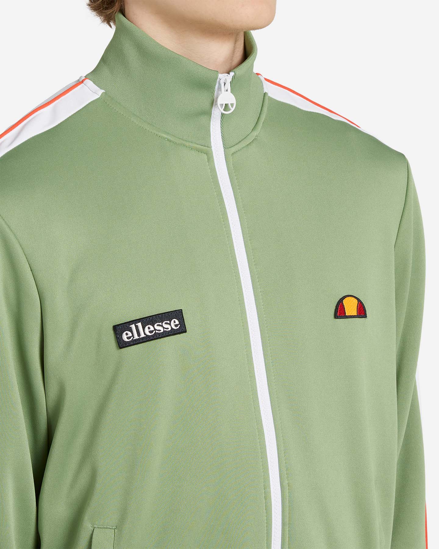 Felpa ELLESSE JET STRIPES M - Verde - 4 | Cisalfa Sport