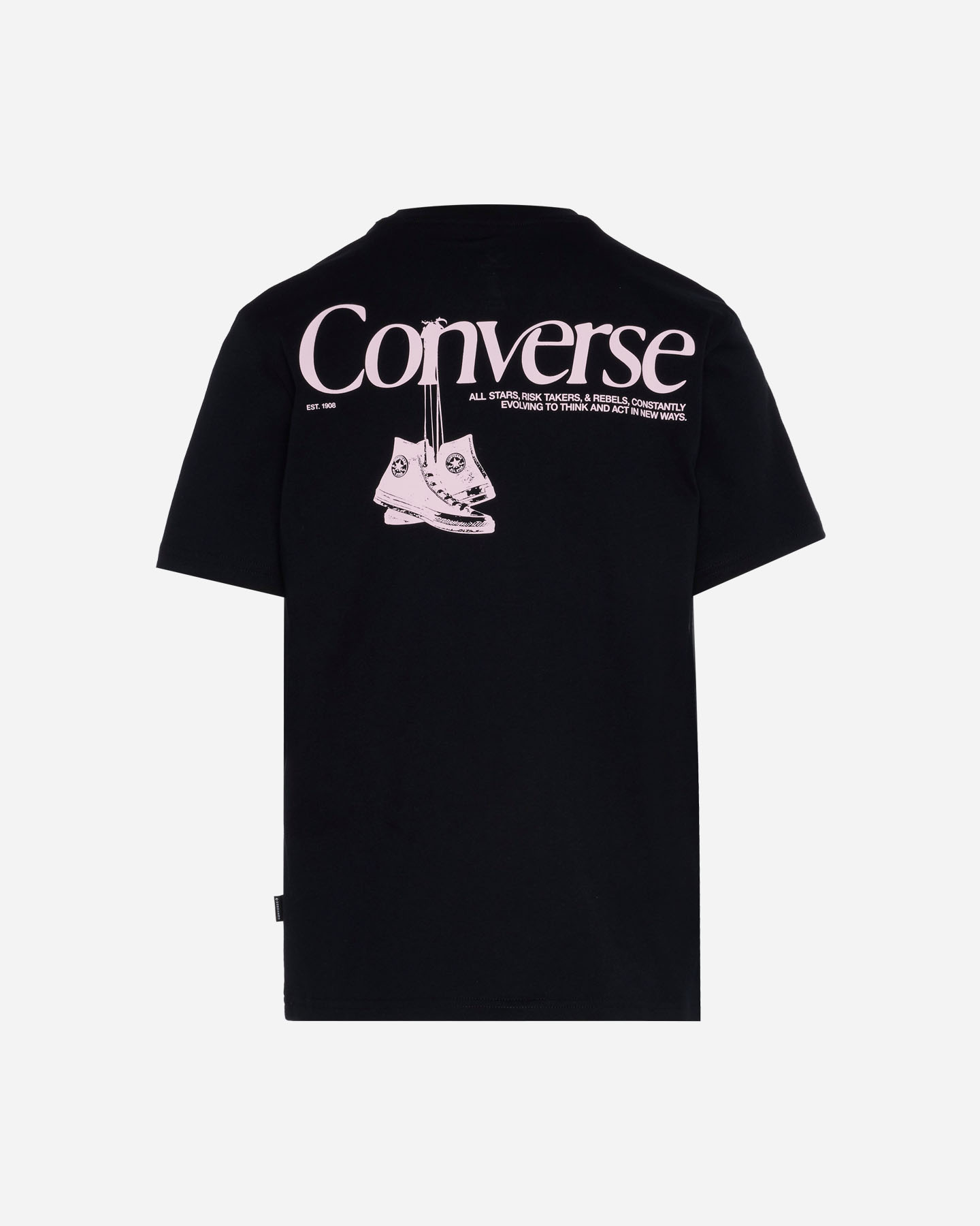 T-shirt CONVERSE LOGO BACK SHOES W - Nero - 1 | Cisalfa Sport
