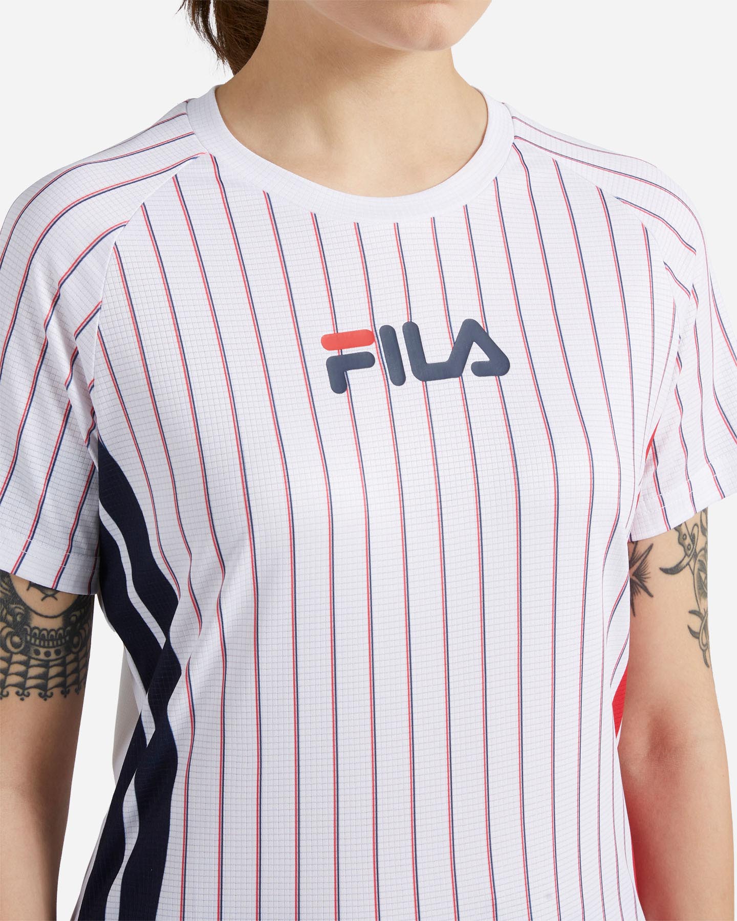 T-shirt tennis FILA COURT LINE W - Bianco - 4 | Cisalfa Sport