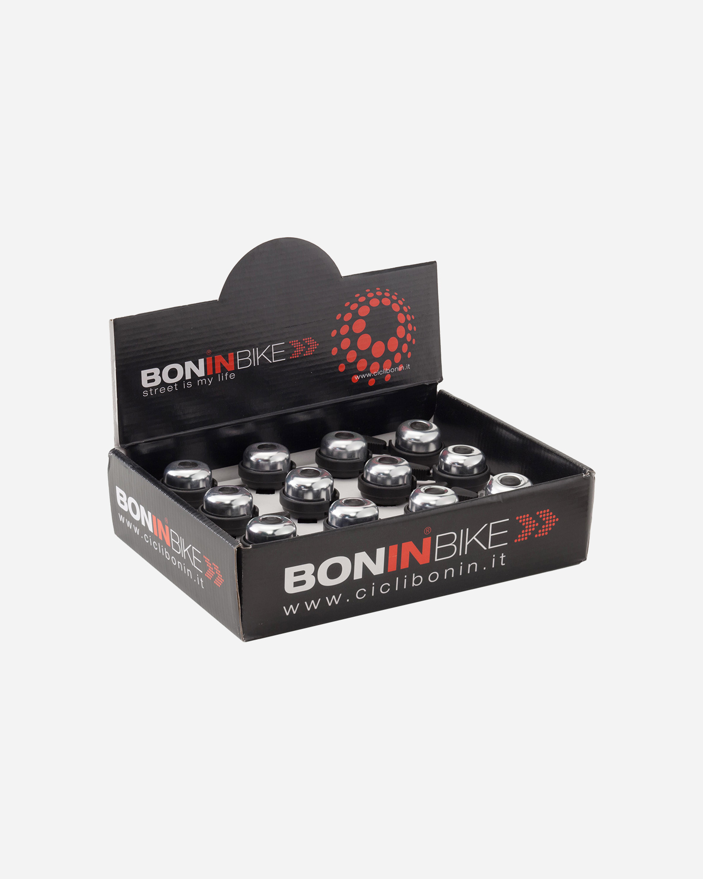 Campanello BONIN A PALETTA SILVER 33 MM  - Argento - 1 | Cisalfa Sport