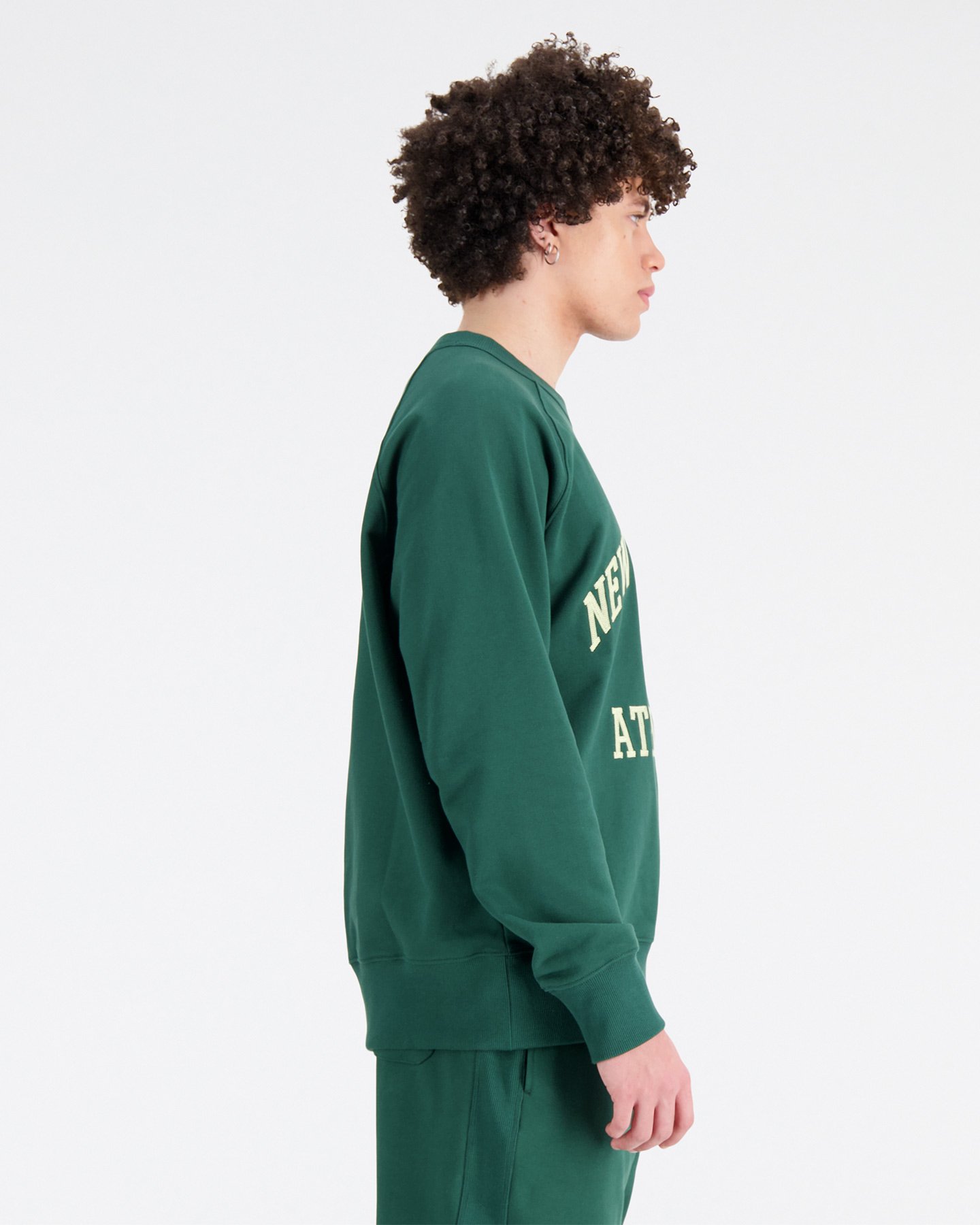 Felpa NEW BALANCE CREW VARSITY M - Verde - 1 | Cisalfa Sport