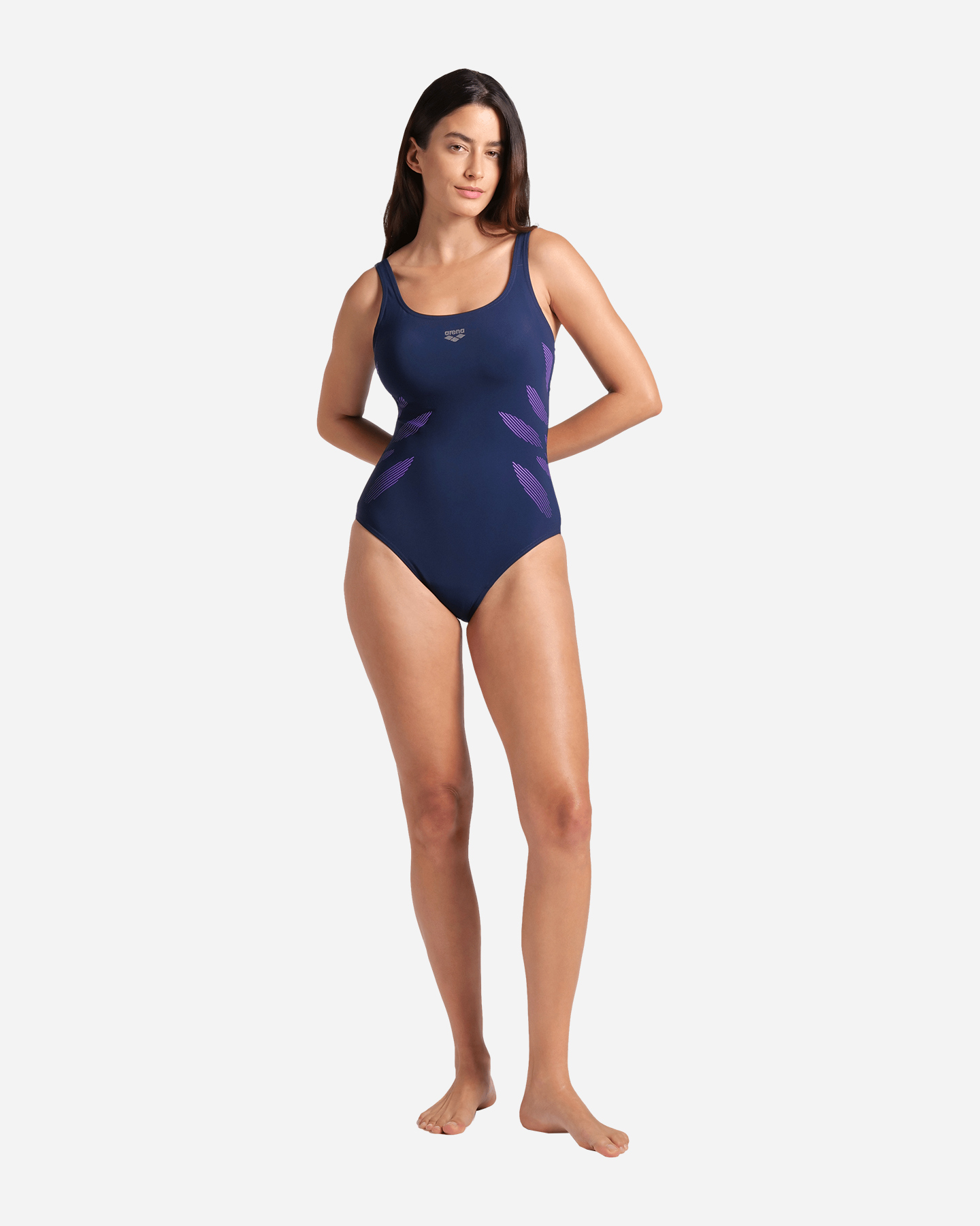 Costume piscina ARENA MILENA W - Blu Navy - 3 | Cisalfa Sport