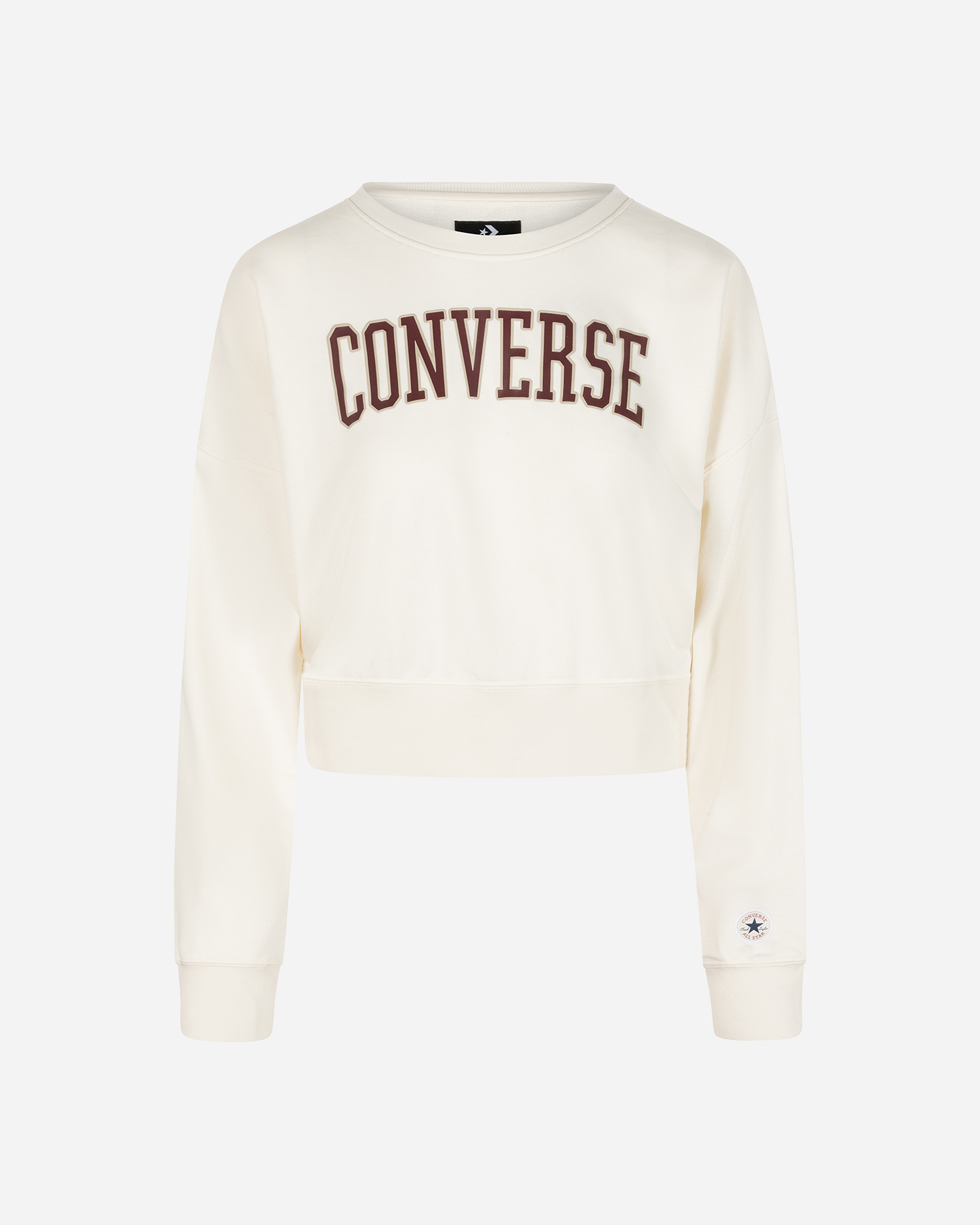 Felpa CONVERSE COLLEGIATE W - Beige - 0 | Cisalfa Sport