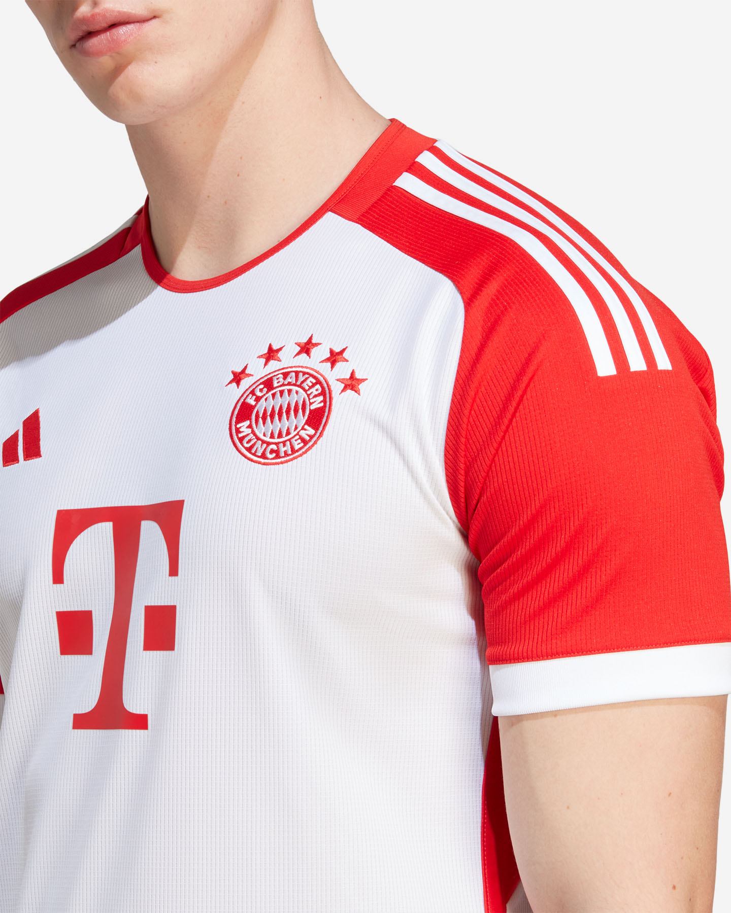 Maglia calcio ufficiale ADIDAS BAYERN MONACO HOME 23-24 M - Bianco - 4 | Cisalfa Sport