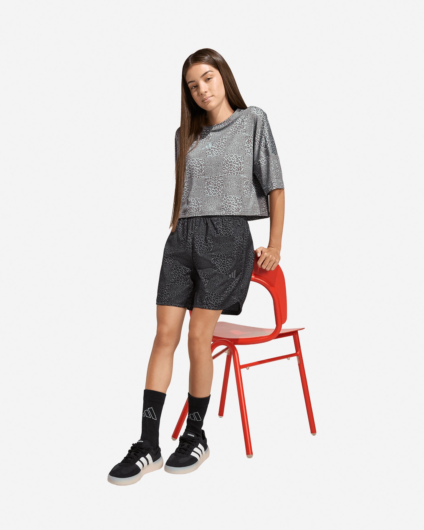 Pantaloncini ADIDAS ICONS PRINTED JR - Nero - 3 | Cisalfa Sport