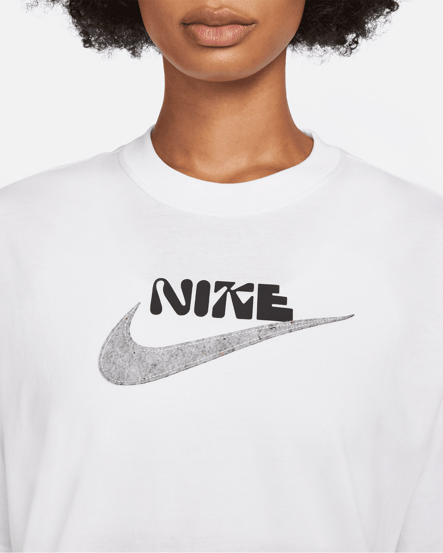 T-shirt NIKE GRAPHIC BLOGO W - Bianco - 2 | Cisalfa Sport
