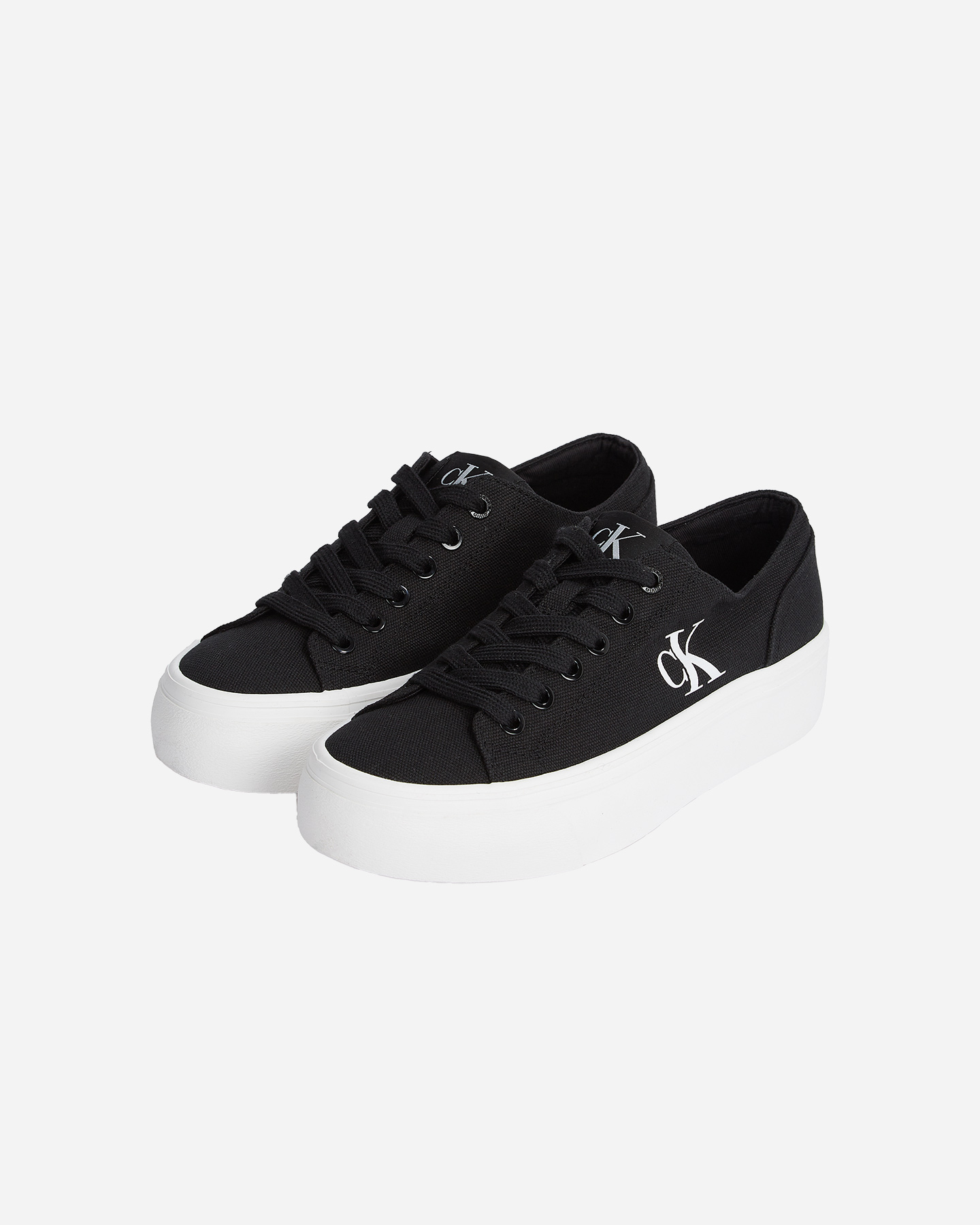 Scarpe sneakers CALVIN KLEIN JEANS VULC FLATFORM LOW W - Nero - 1 | Cisalfa Sport