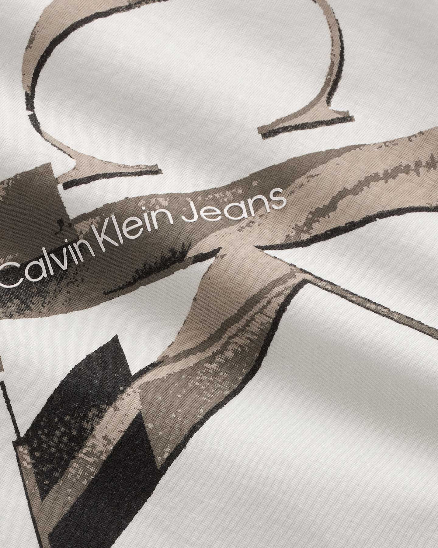 T-shirt CALVIN KLEIN JEANS BIG LOGO JR - Bianco - 4 | Cisalfa Sport