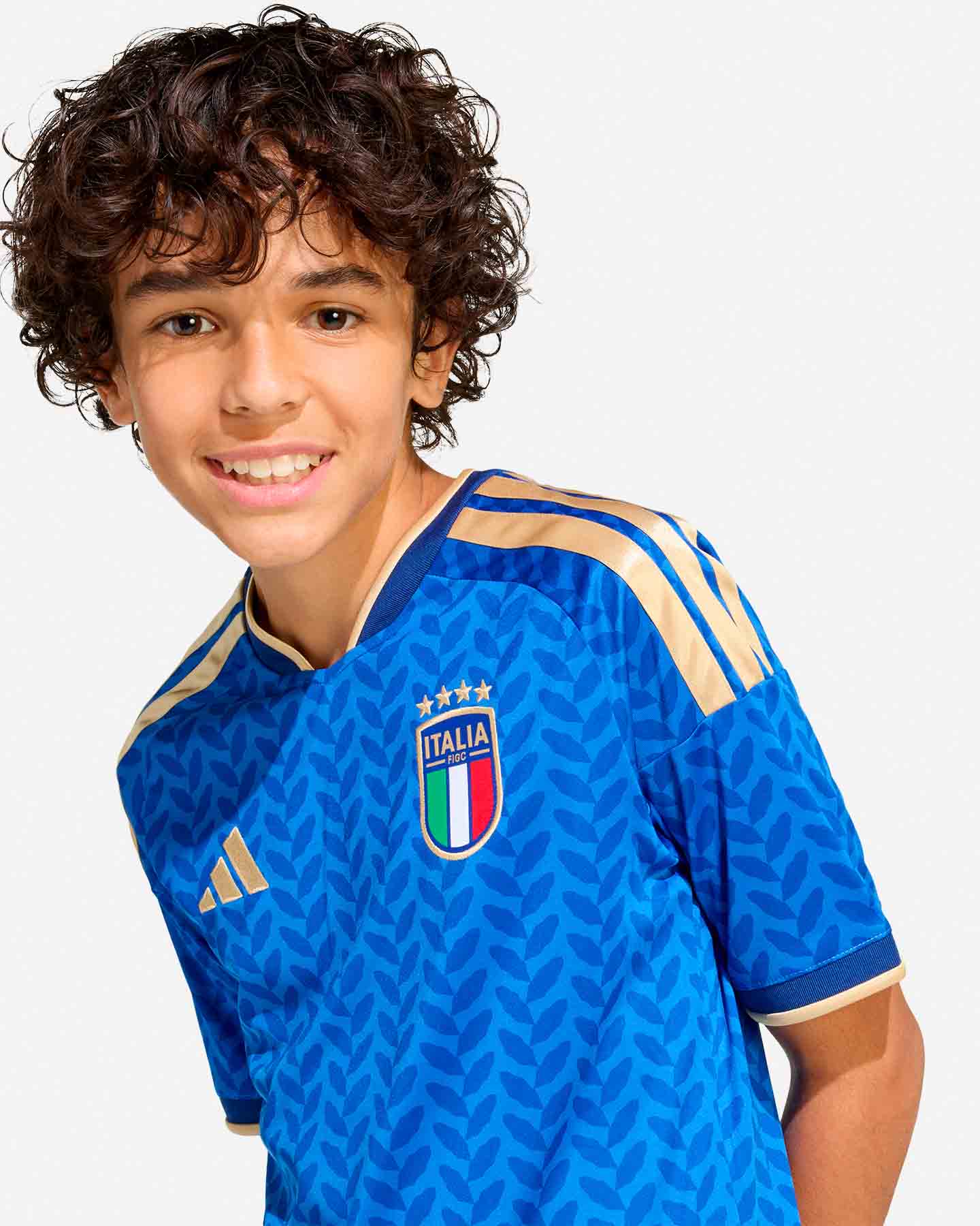 Maglia calcio ufficiale ADIDAS ITALIA FIGC HOME JR - Blu - 4 | Cisalfa Sport