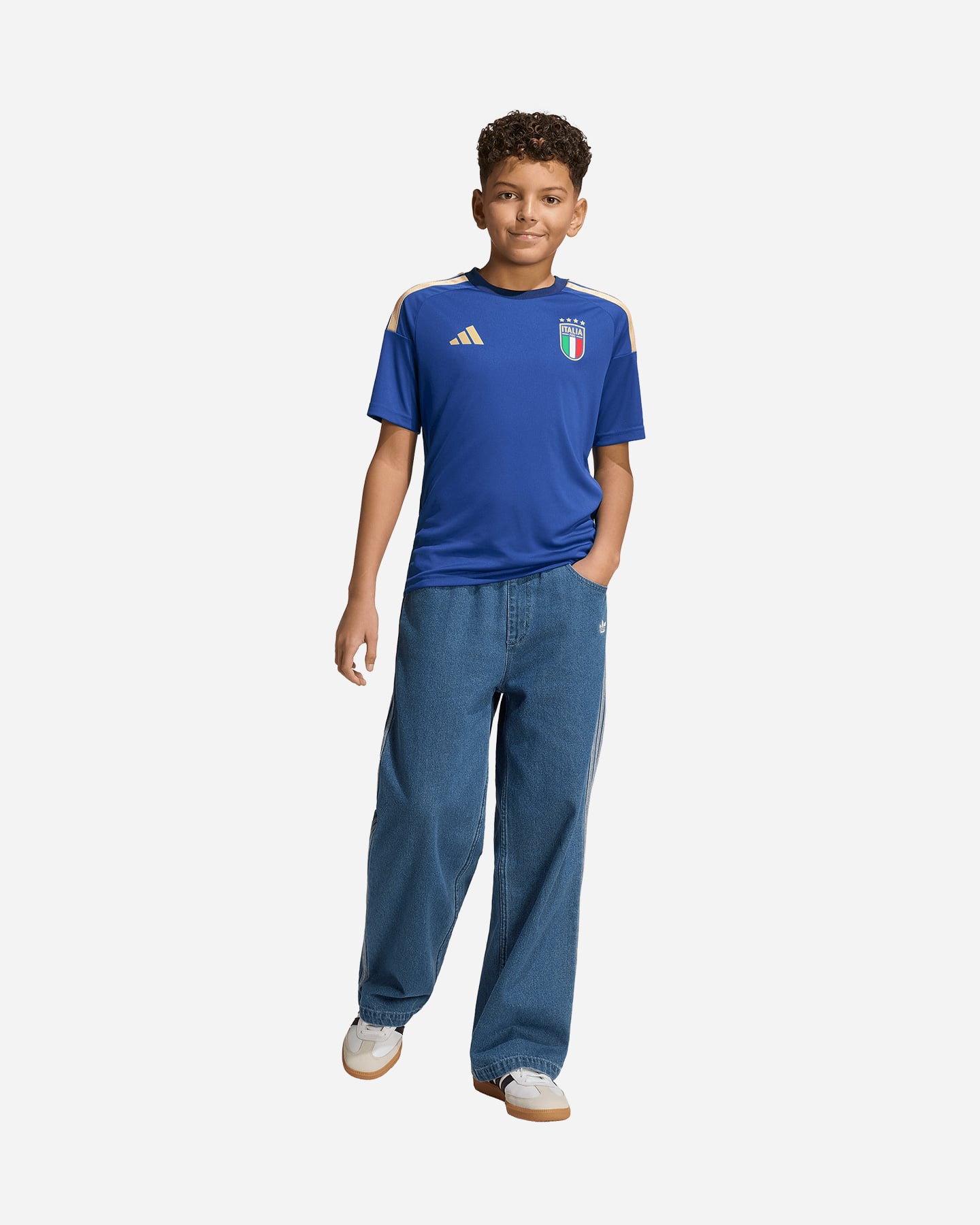 Maglia calcio ufficiale ADIDAS ITALIA 26 HOME FAN JR - Blu - 2 | Cisalfa Sport