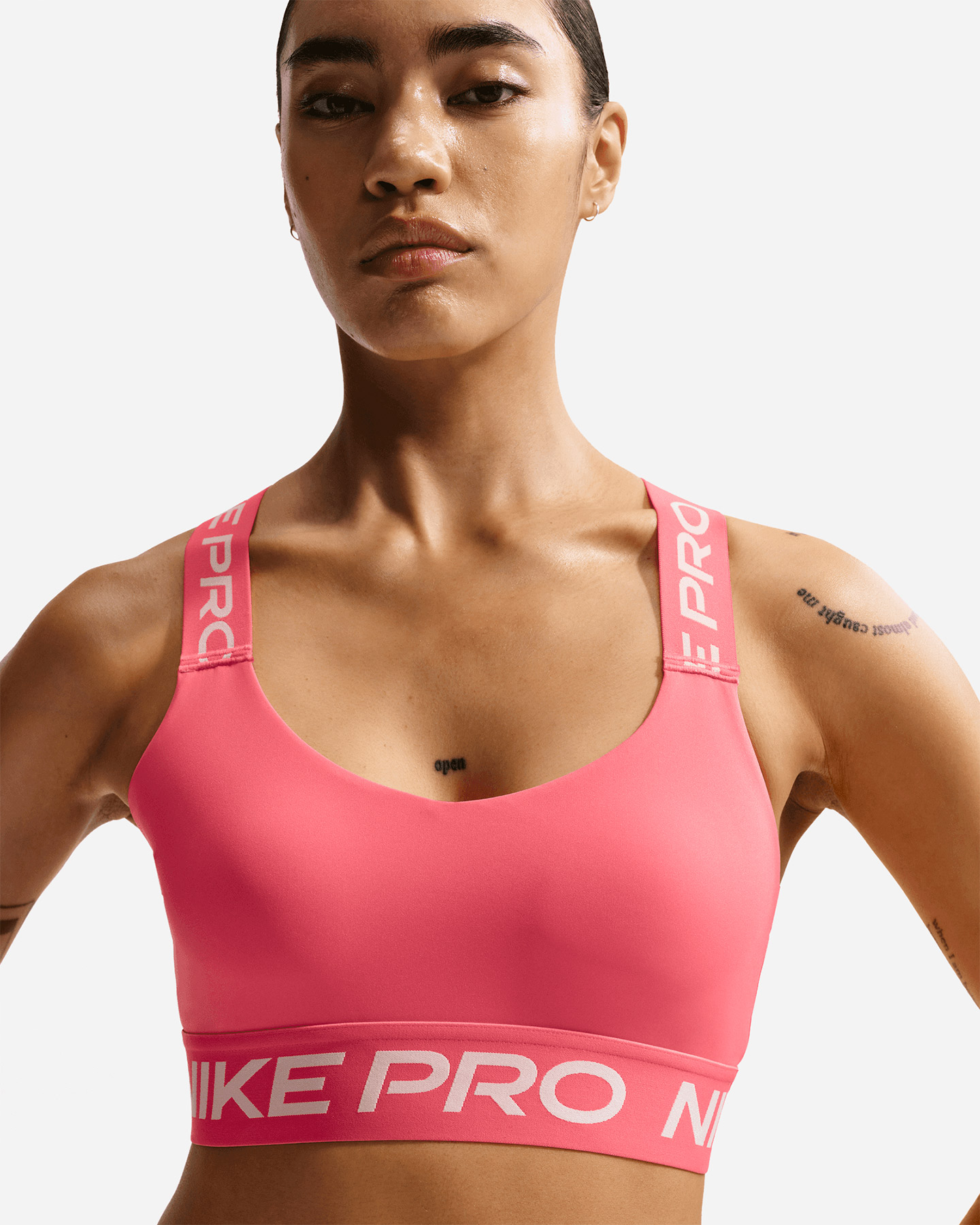 Bra training NIKE LS PRO ELASTIC LOGO W - Fucsia - 3 | Cisalfa Sport