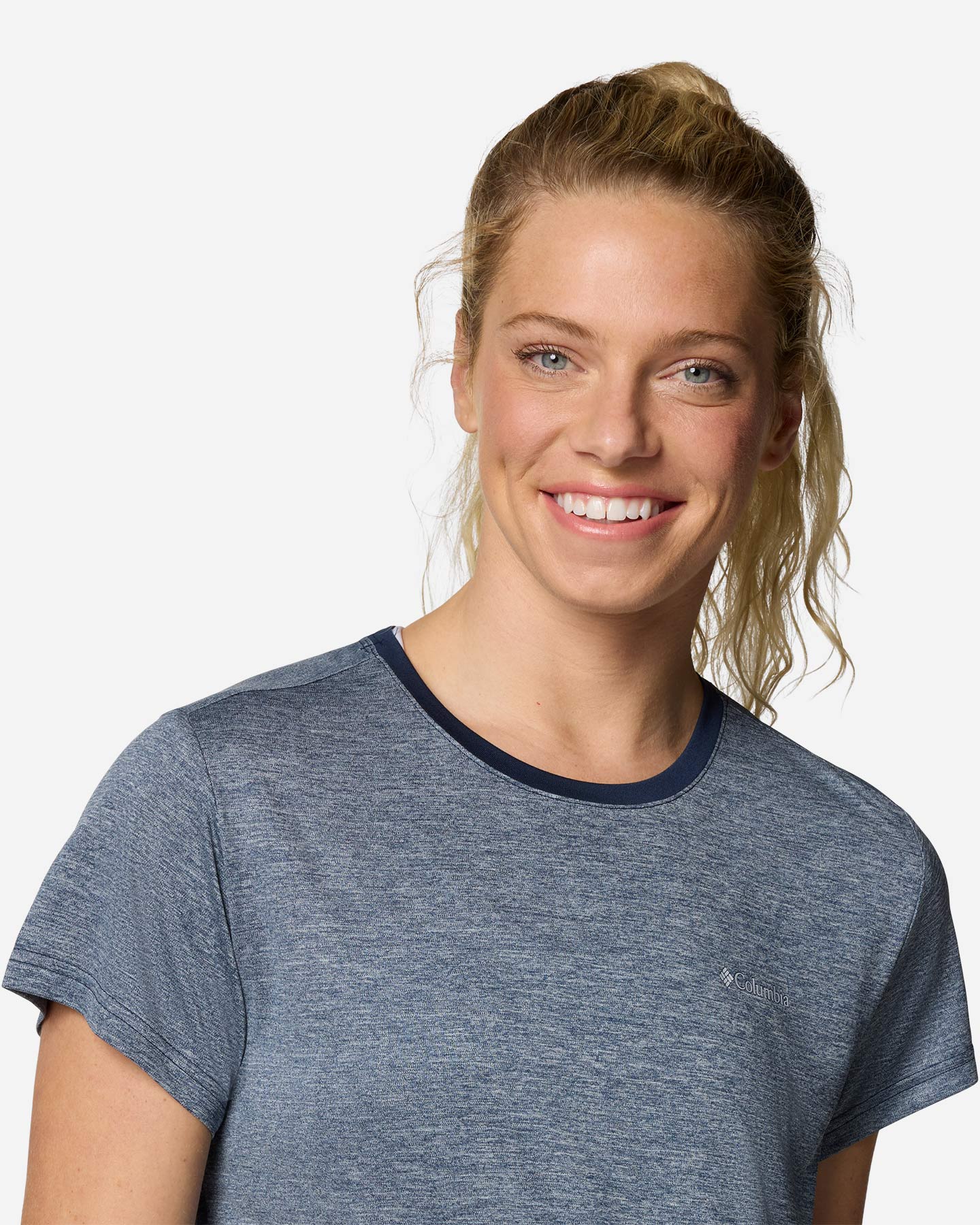 T-shirt COLUMBIA BLUEVISTA HILL W - Blu Navy - 4 | Cisalfa Sport