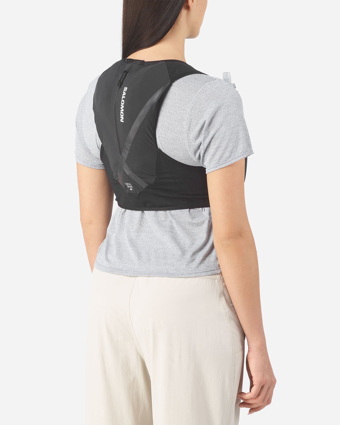 Zaino trail running SALOMON GRVL SKIN 4 SET  - Nero - 3 | Cisalfa Sport