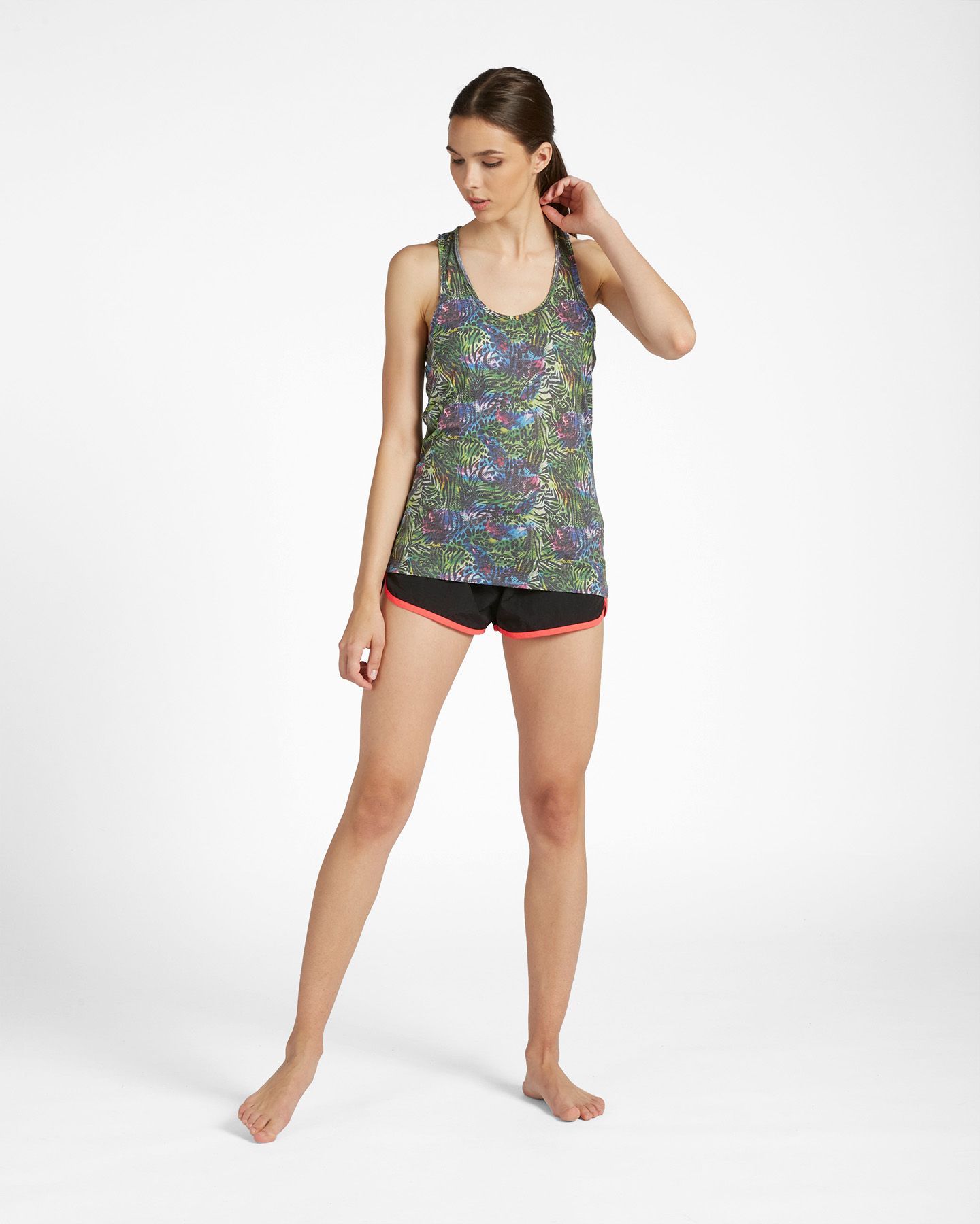 T-shirt ADMIRAL ST PAVONE ANIMALIER W - Verde - 1 | Cisalfa Sport