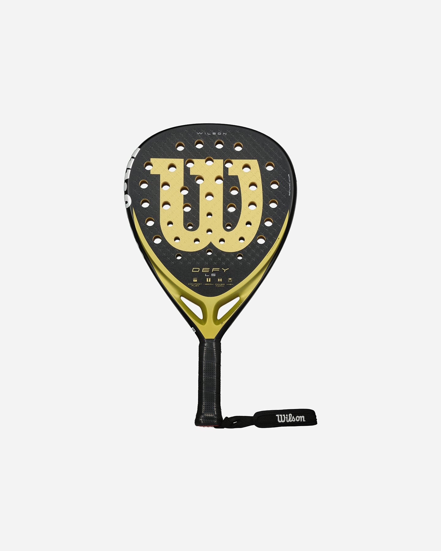 Wilson Defy Ls V1 Padel - Racchetta Padel Intermedia - Nero