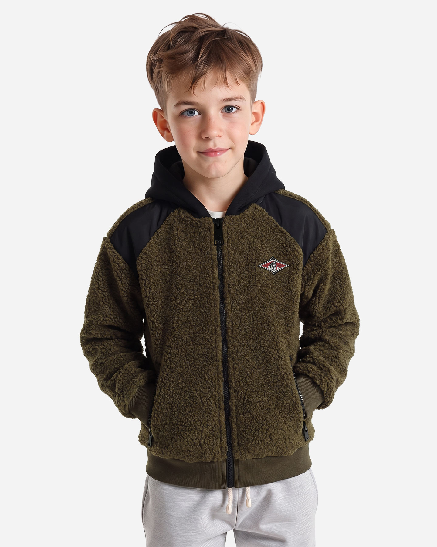 Felpa BEAR UNEARTHED NATURE JR - Verde - 2 | Cisalfa Sport