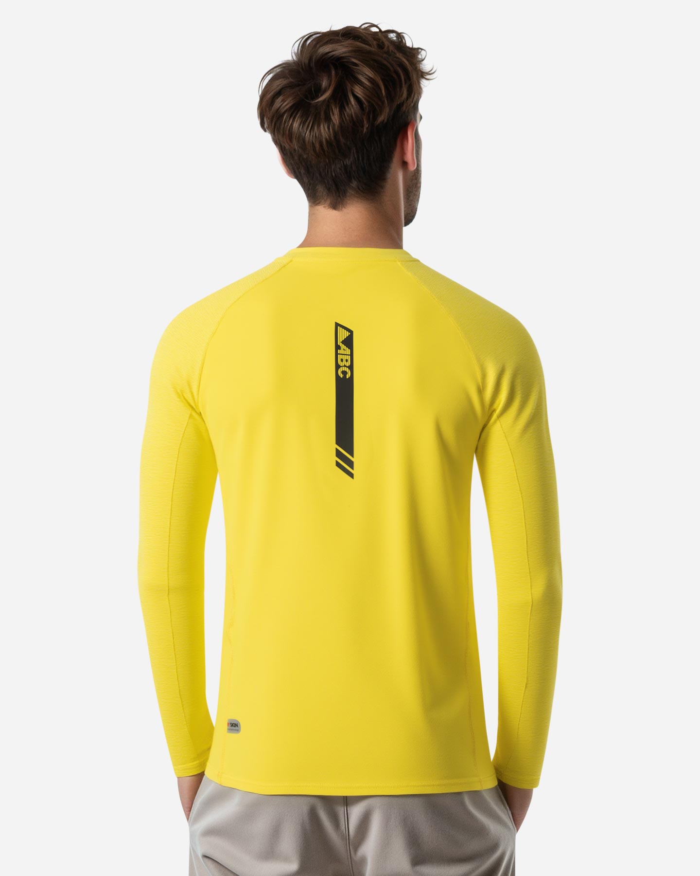 Maglia running ABC TECH M - Giallo - 4 | Cisalfa Sport