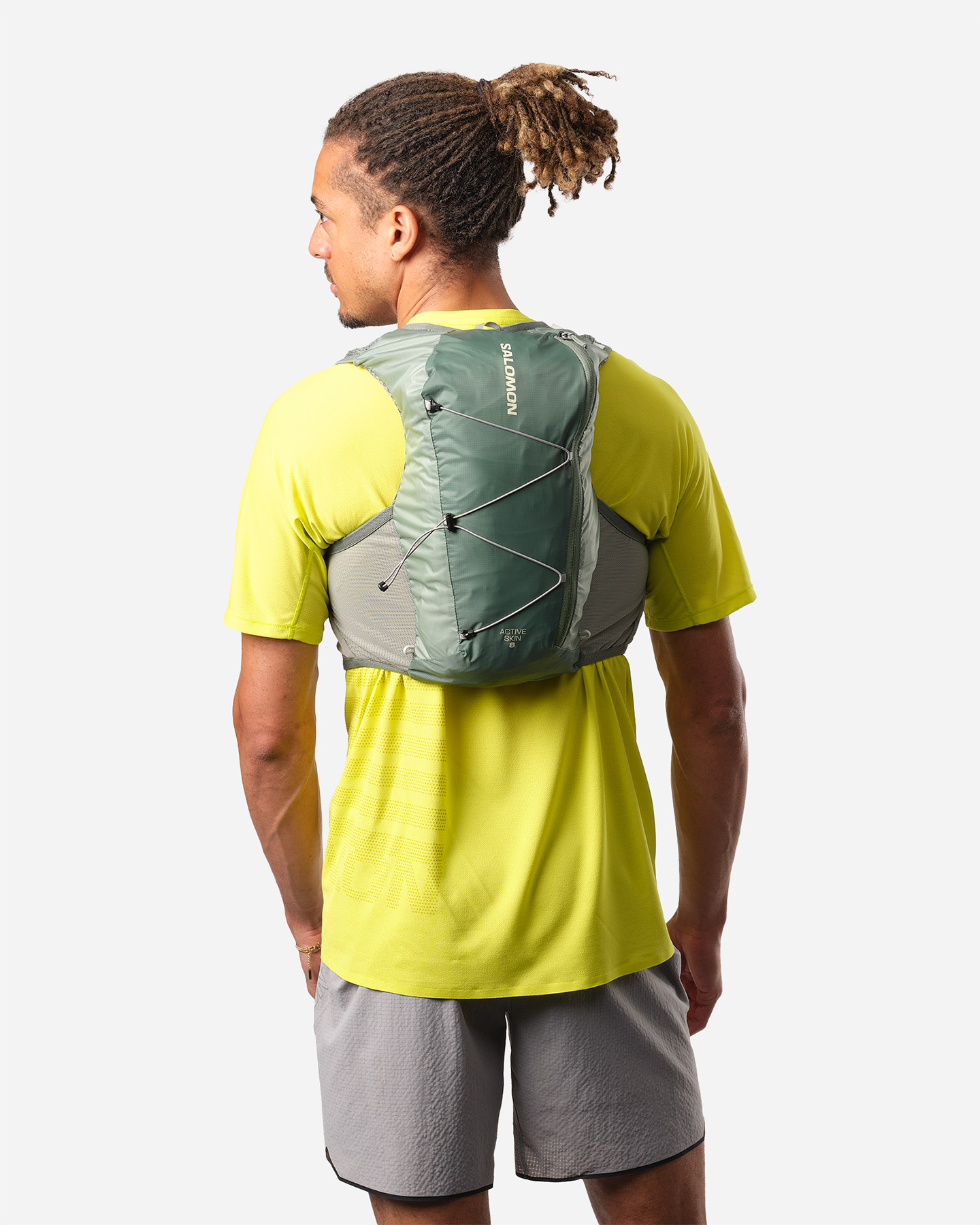 Zaino trail running SALOMON ACTIVE SKIN 8 SET  - Verde - 3 | Cisalfa Sport