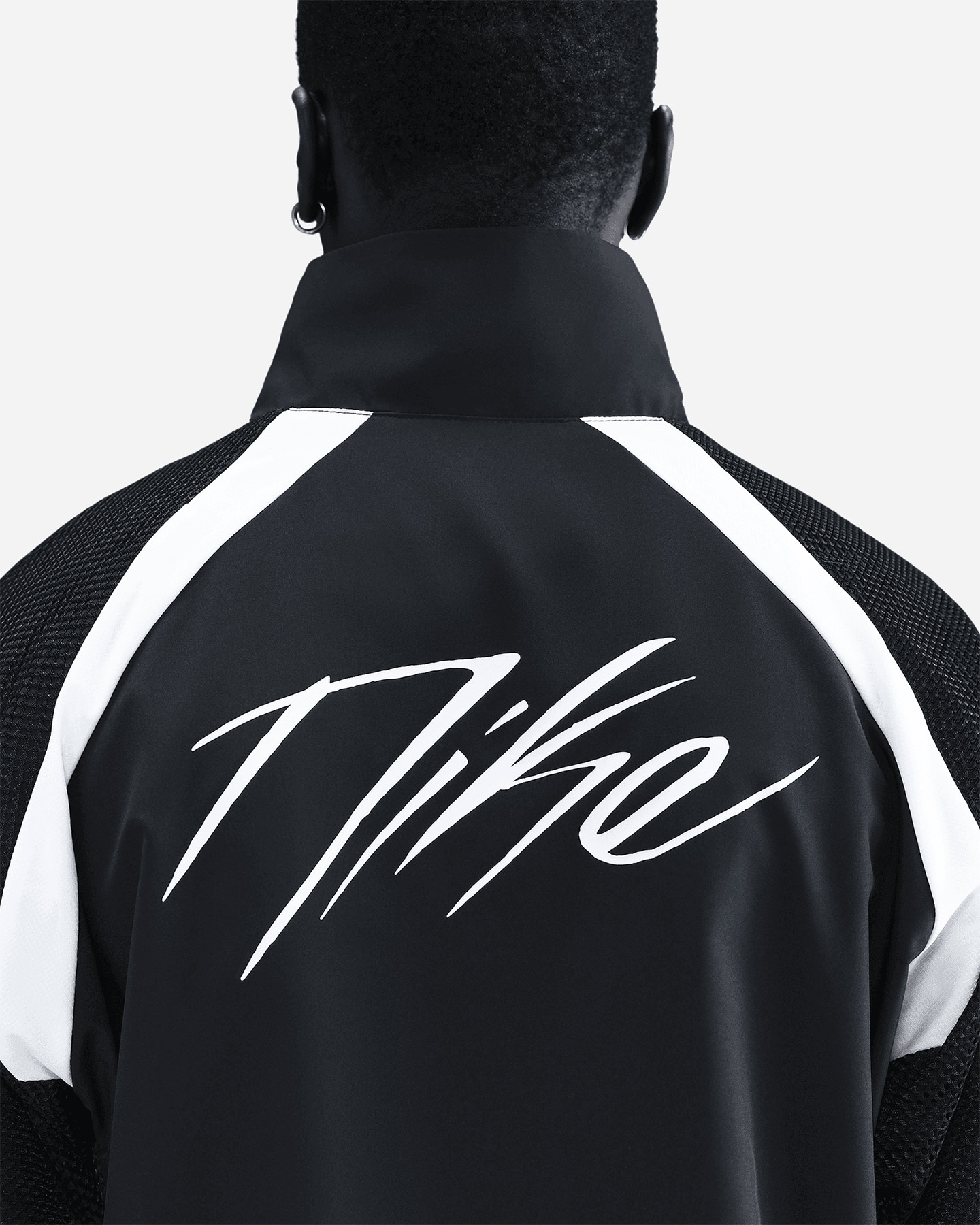 Felpa NIKE TRACKTOP BASKET MESH GRAPHIC BACK M - Nero - 5 | Cisalfa Sport