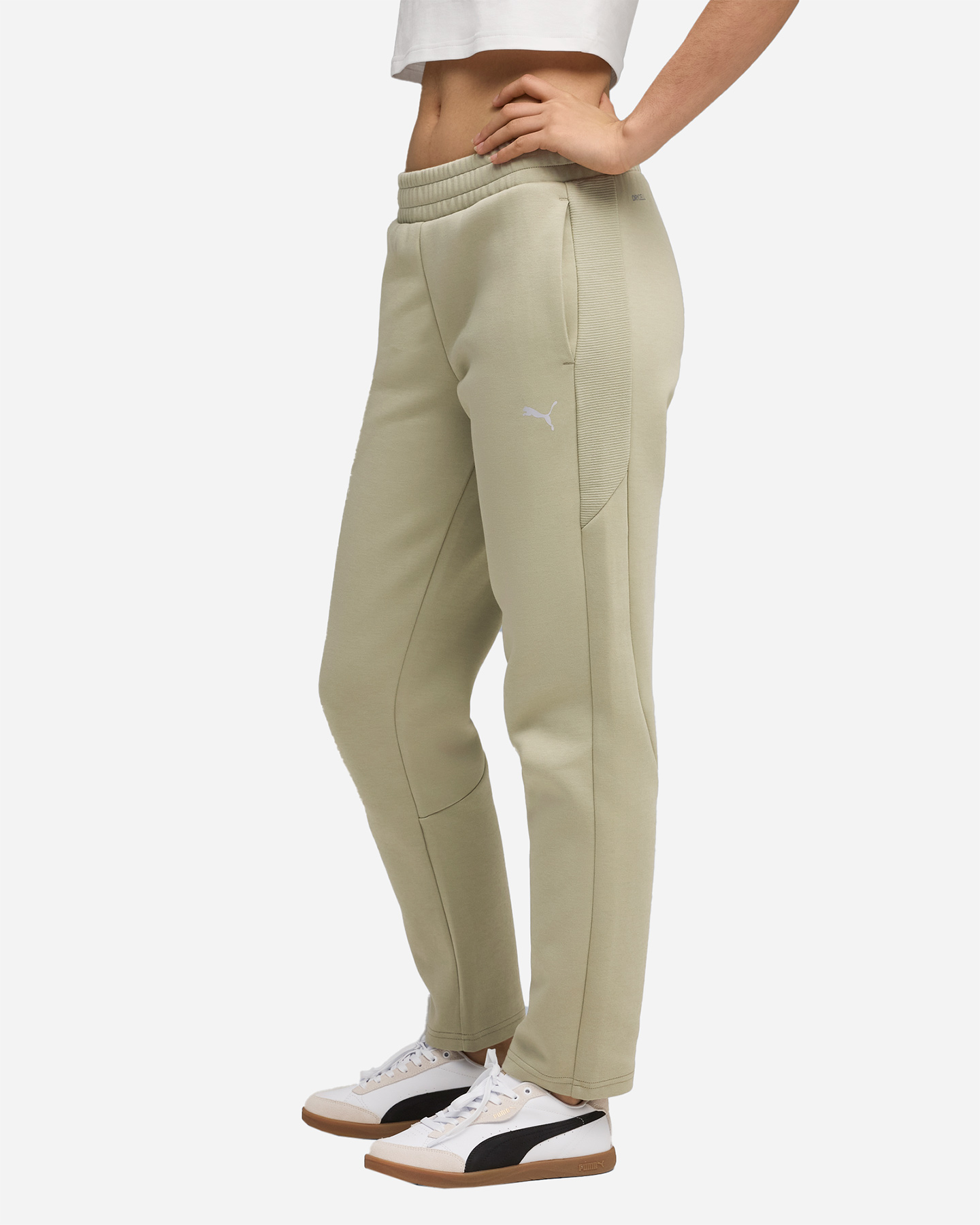 Pantalone PUMA EVOSTRIPE W - Verde - 2 | Cisalfa Sport