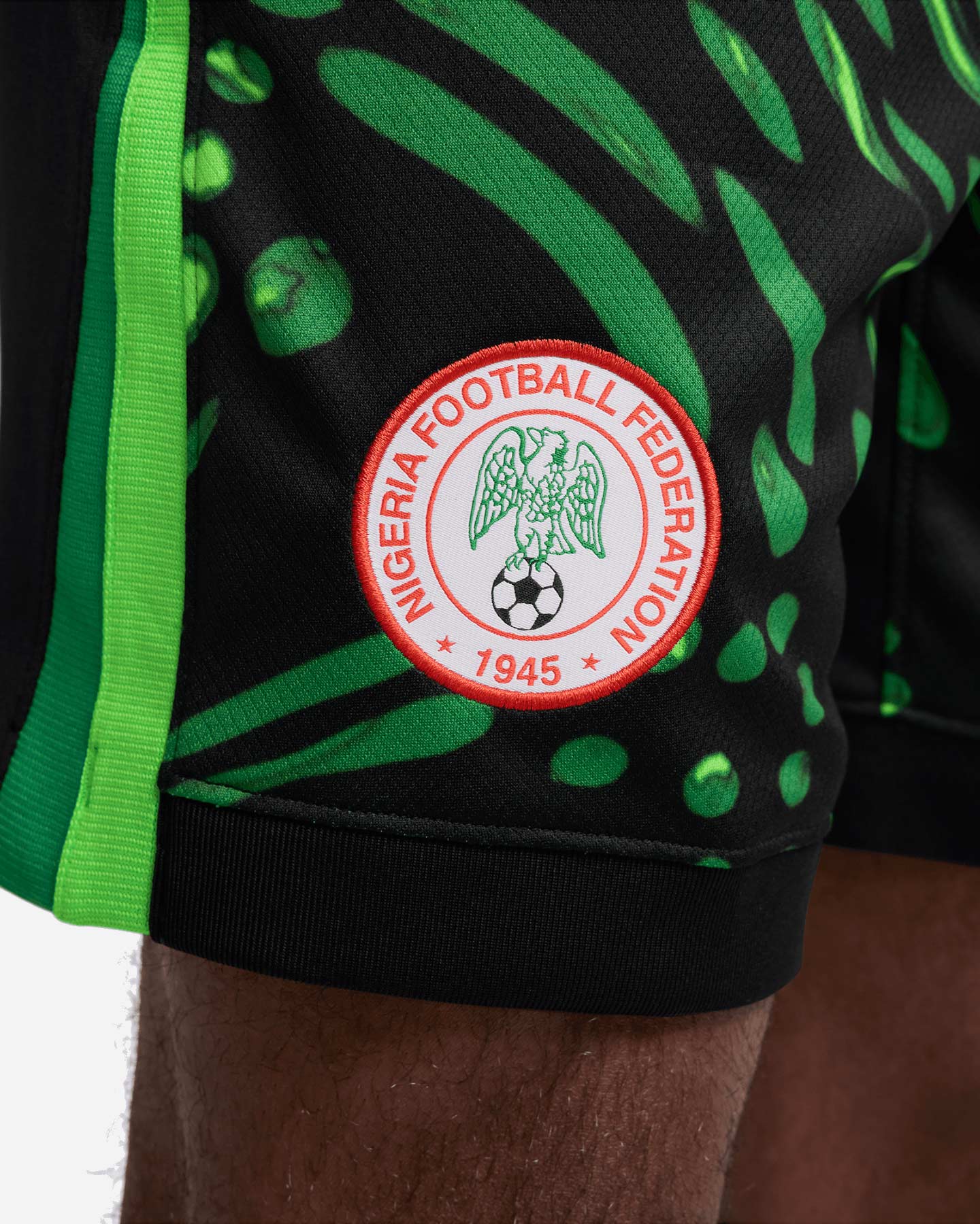 Pantaloncini calcio ufficiali NIKE DRI FIT NIGERIA AWAY 23-24 M - Nero - 3 | Cisalfa Sport