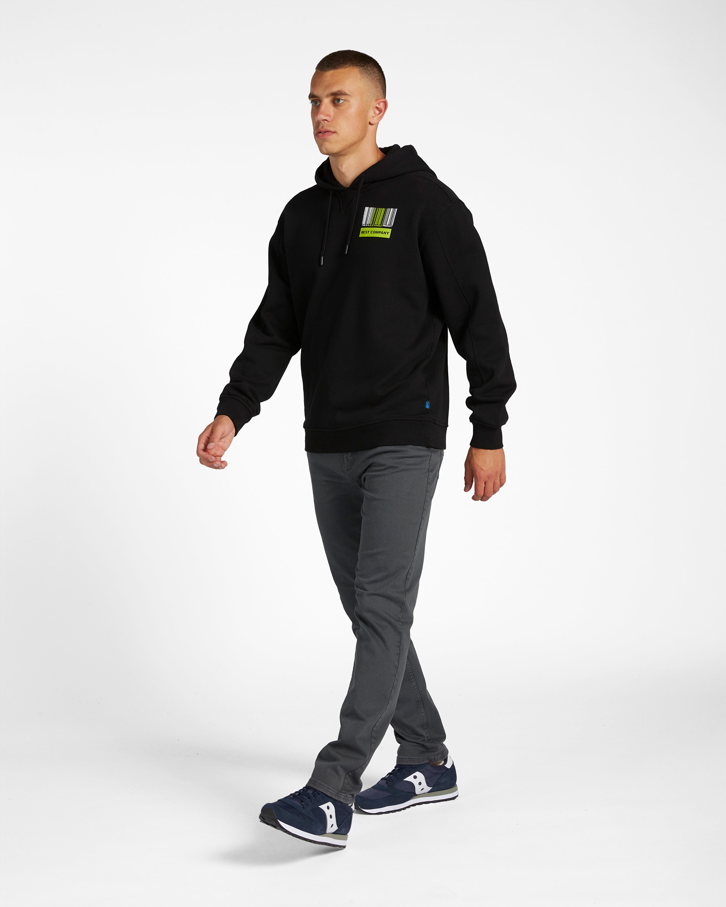 Felpa BEST COMPANY BASIC M - Nero - 3 | Cisalfa Sport