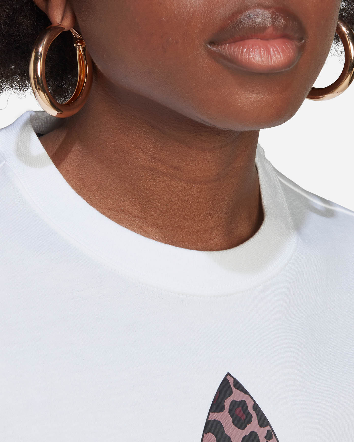 T-shirt ADIDAS ORGINALS TREFOIL ANIMALIER W - Bianco - 4 | Cisalfa Sport
