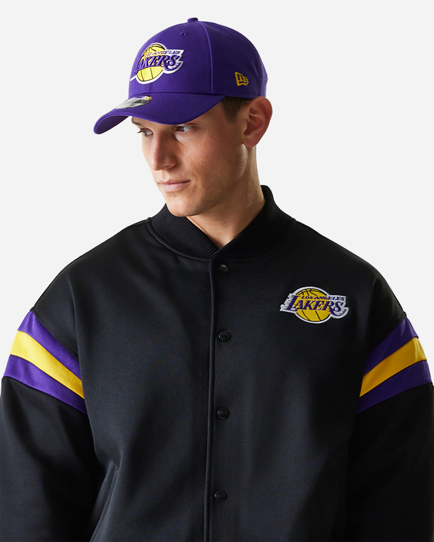 Giacca nba NEW ERA LOS ANGELES LAKERS M - Nero - 5 | Cisalfa Sport