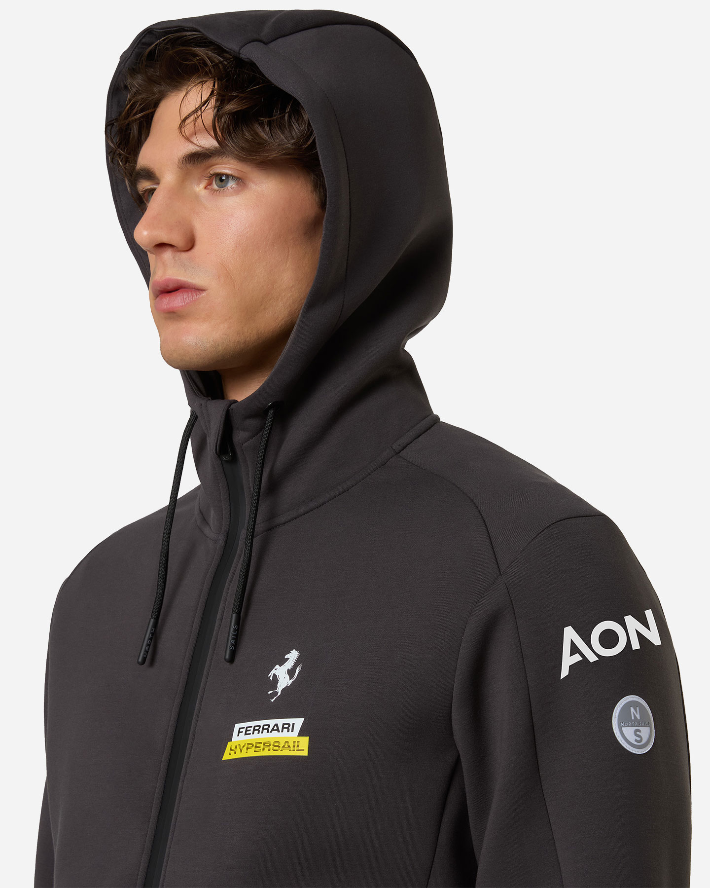 Felpa NORTH SAILS SCUBA FERRARI HYPERSAIL M - Grigio - 4 | Cisalfa Sport