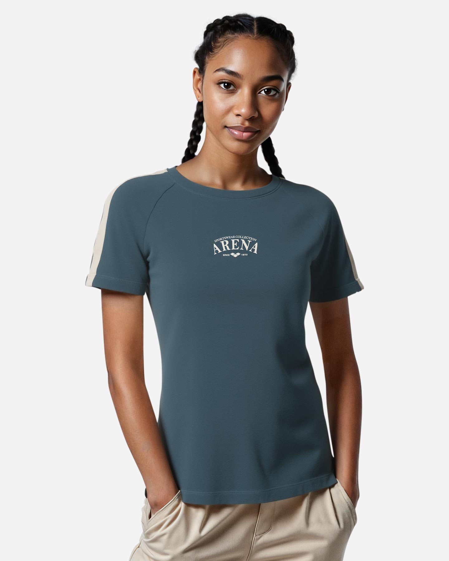 T-shirt ARENA ATHLETIC ESSENTIAL W - Verde - 3 | Cisalfa Sport