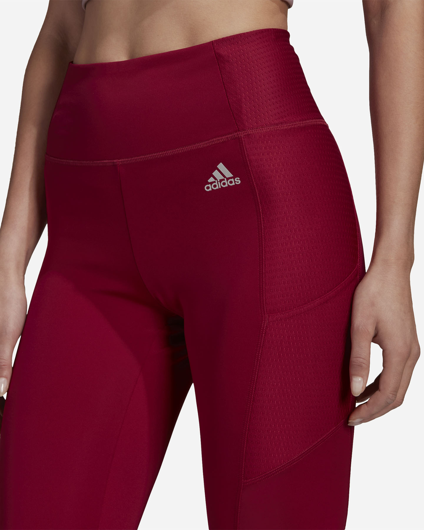 Leggings ADIDAS 7-8 3STRIPES LATERAL W - Rosso - 4 | Cisalfa Sport