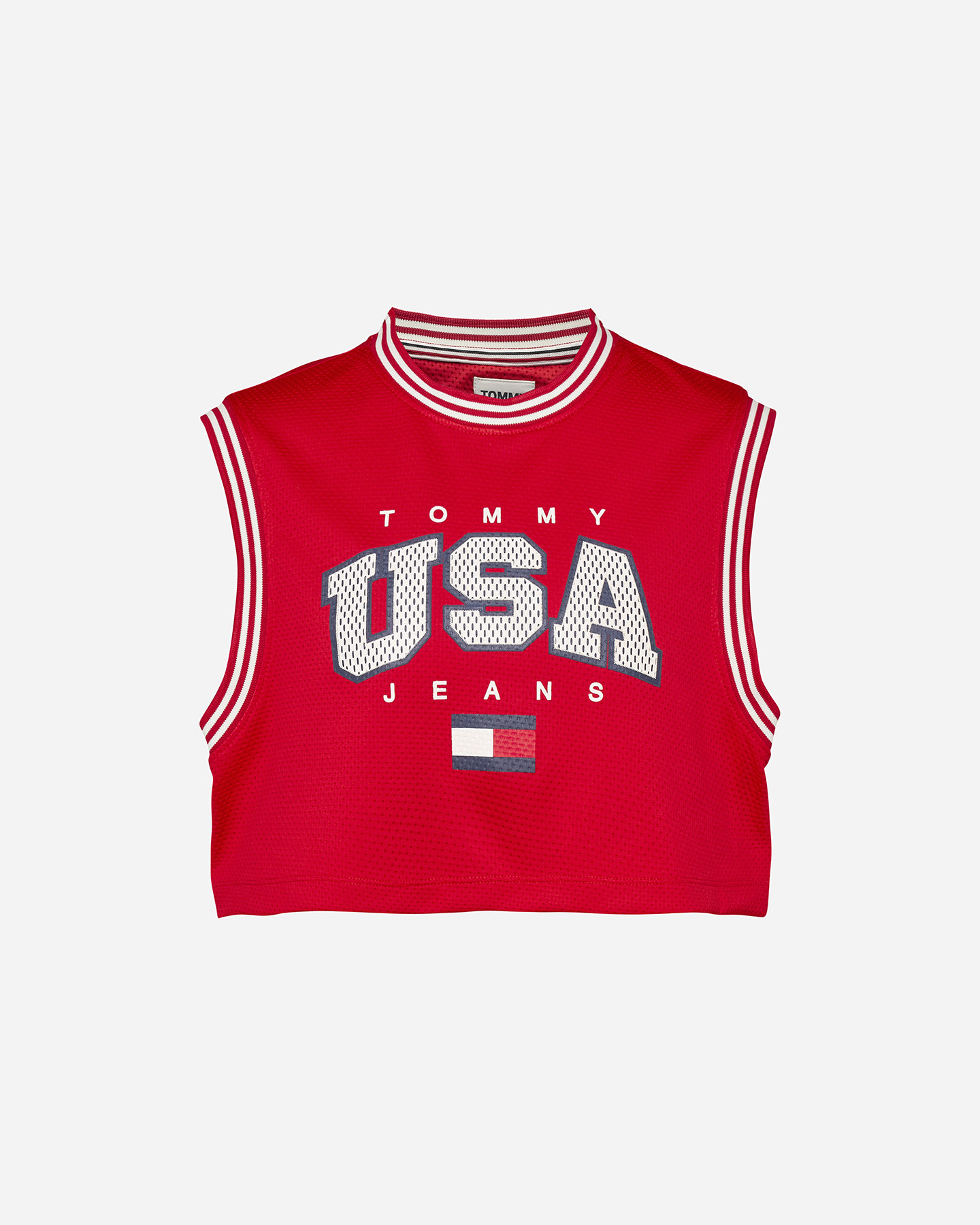 Canotta TOMMY HILFIGER SM USA CROP W - Rosso - 0 | Cisalfa Sport