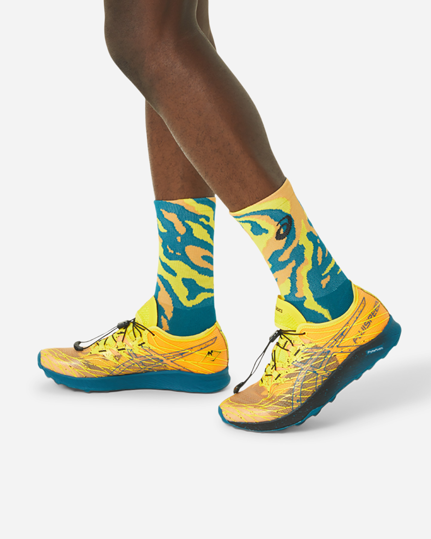 Calze running ASICS CUSHION QUARTER  - Giallo - 5 | Cisalfa Sport