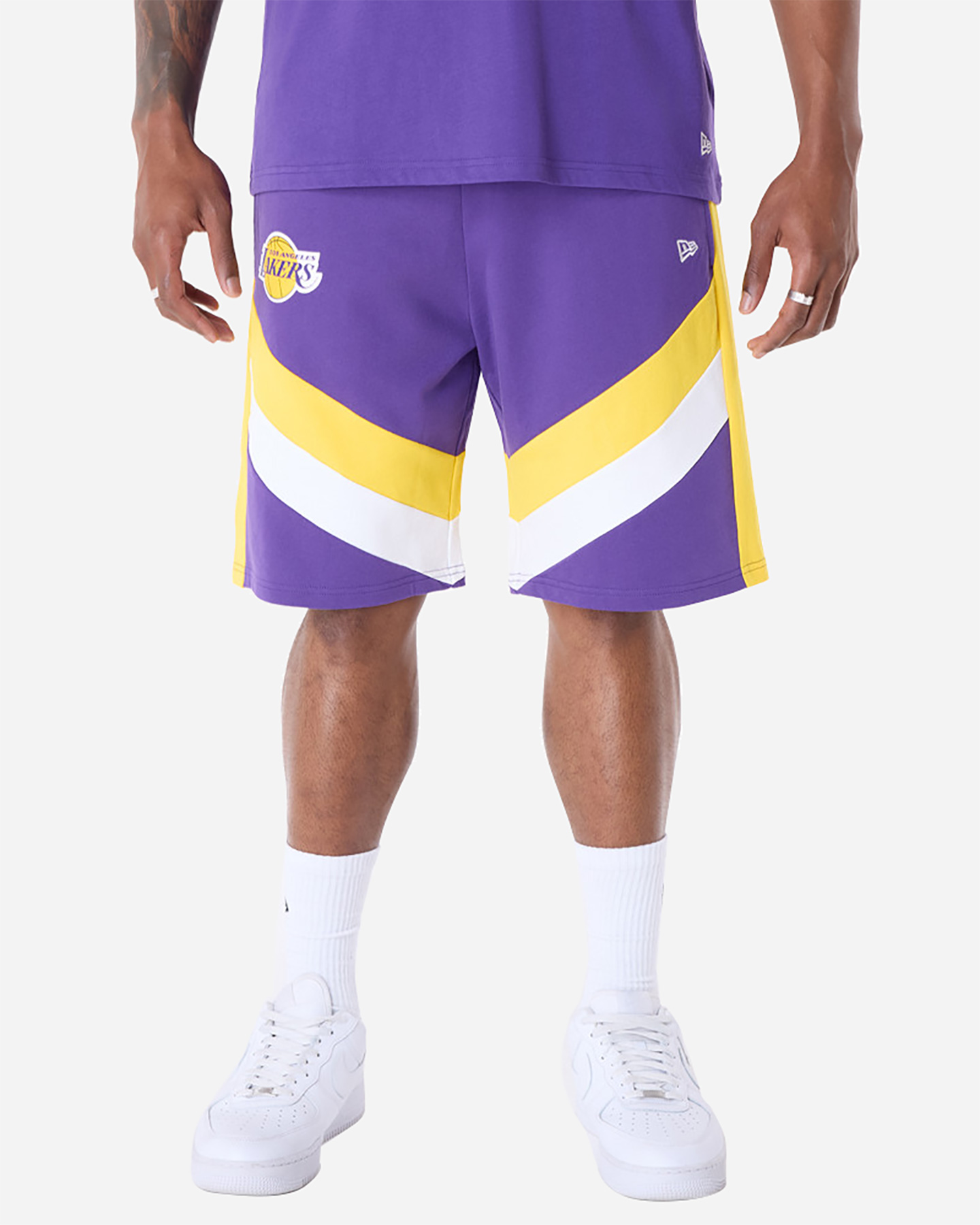 Abbigliamento basket NEW ERA PANEL LAKERS M - Viola - 0 | Cisalfa Sport